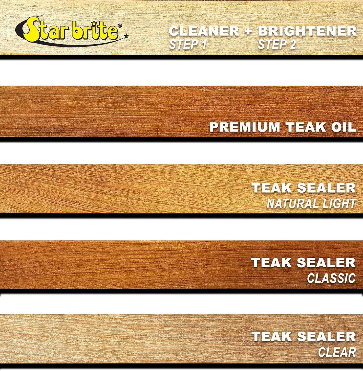 image:imageSTAR BRITE Premium Golden Teak Oil 16 Oz Sealer Preserver amp Finish for Outdoor Teak amp Other Fine Woods 085116PW16 Ounce