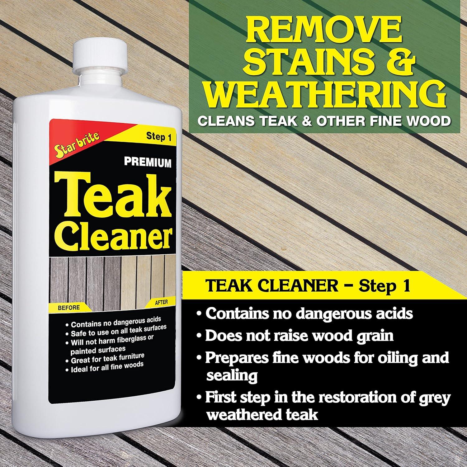 image:imageSTAR BRITE Premium Golden Teak Oil 16 Oz Sealer Preserver amp Finish for Outdoor Teak amp Other Fine Woods 085116PW16 Ounce