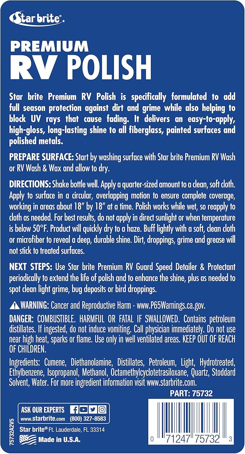image:imageSTAR BRITE Premium RV Polish Ultimate Protection for Fiberglass Painted Surfaces amp Metals 32 OZ 075732PW