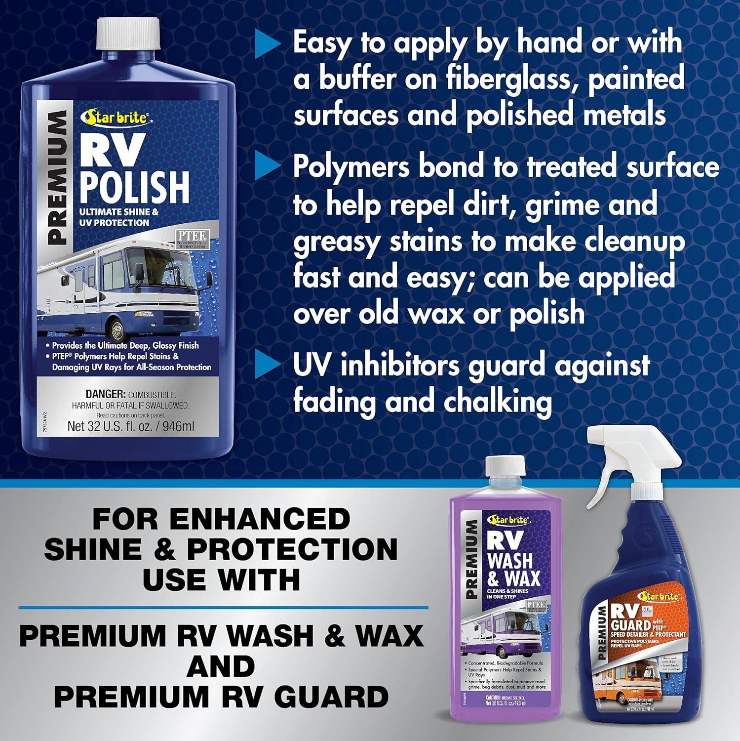 image:imageSTAR BRITE Premium RV Polish Ultimate Protection for Fiberglass Painted Surfaces amp Metals 32 OZ 075732PW