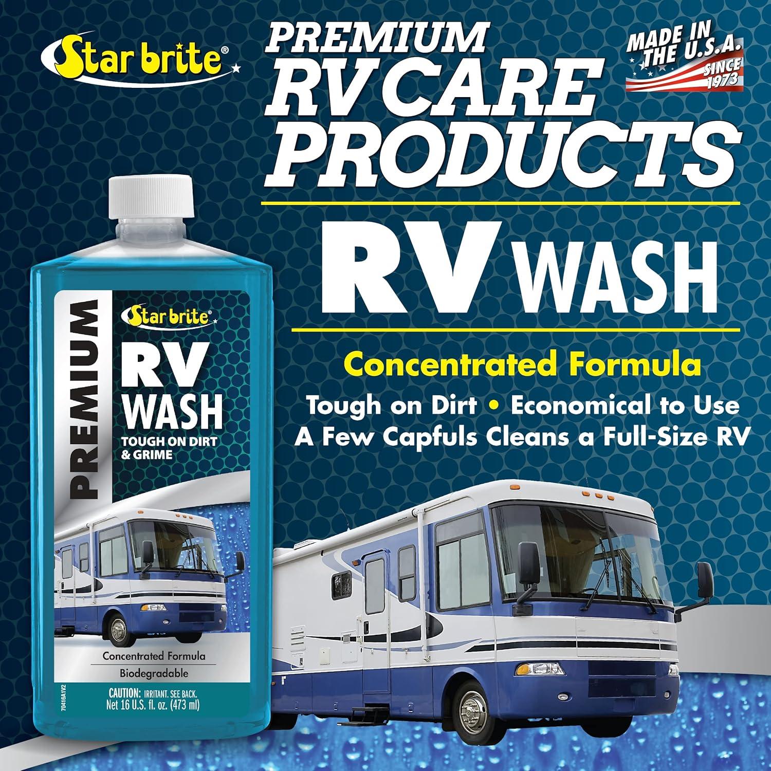 image:imageSTAR BRITE Premium RV Wash Ultimate RV Exterior Cleaner for Road Grime amp More Ideal for All Camper Surfaces 16 OZ 070416P