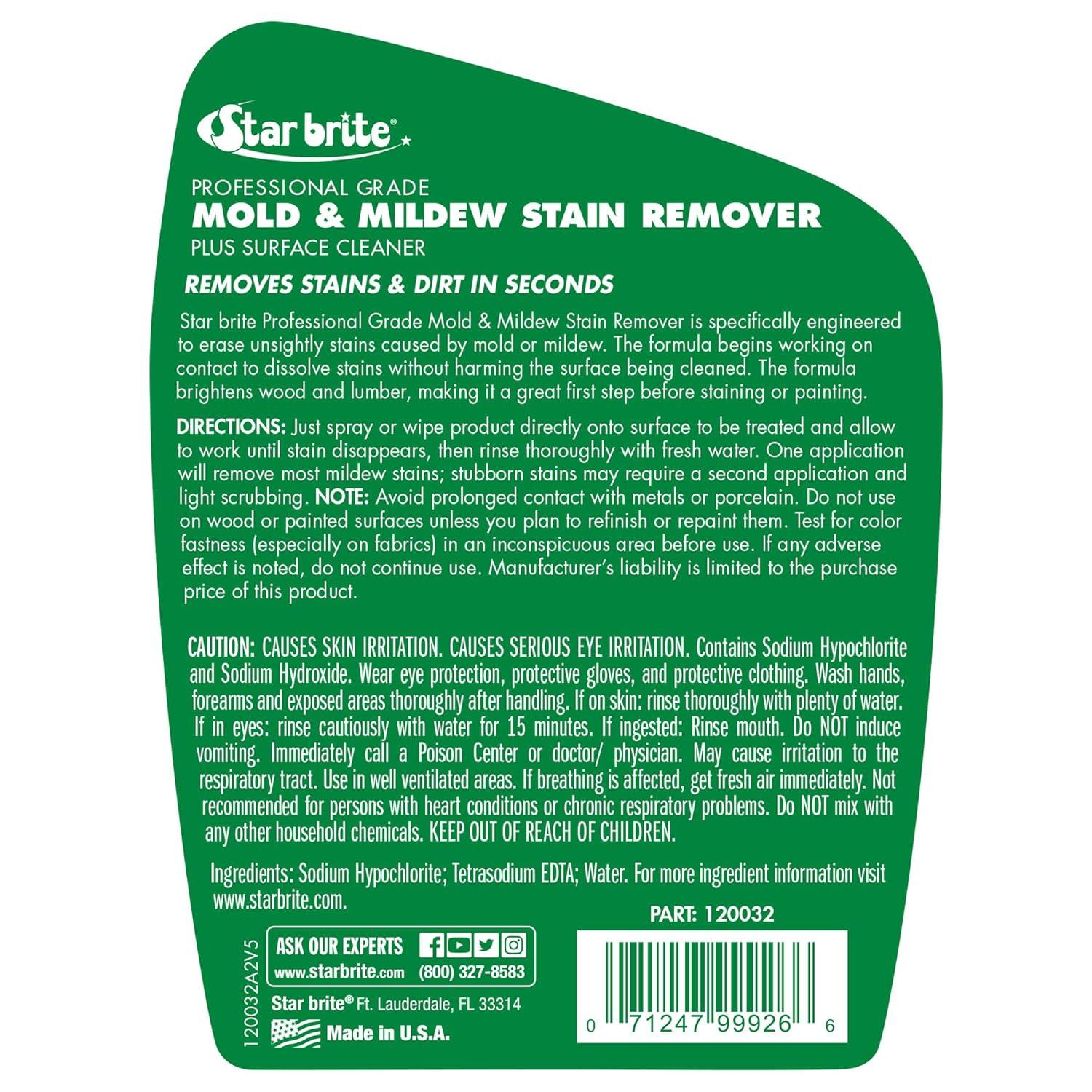 image:imageSTAR BRITE Professional Grade Mold amp Mildew Stain Remover 32 OZ 120032
