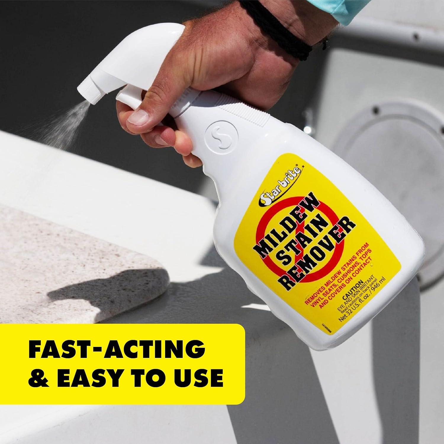 image:imageSTAR BRITE ProfessionalGrade Mildew amp Mold Stain Remover Cleaner Instant Contact Stain Removal Ideal for Marine amp Outdoor Upholstery128 Oz Gallon