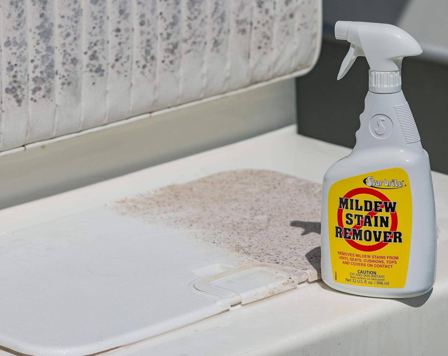 image:imageSTAR BRITE ProfessionalGrade Mildew amp Mold Stain Remover Cleaner Instant Contact Stain Removal Ideal for Marine amp Outdoor Upholstery22 Oz Spray