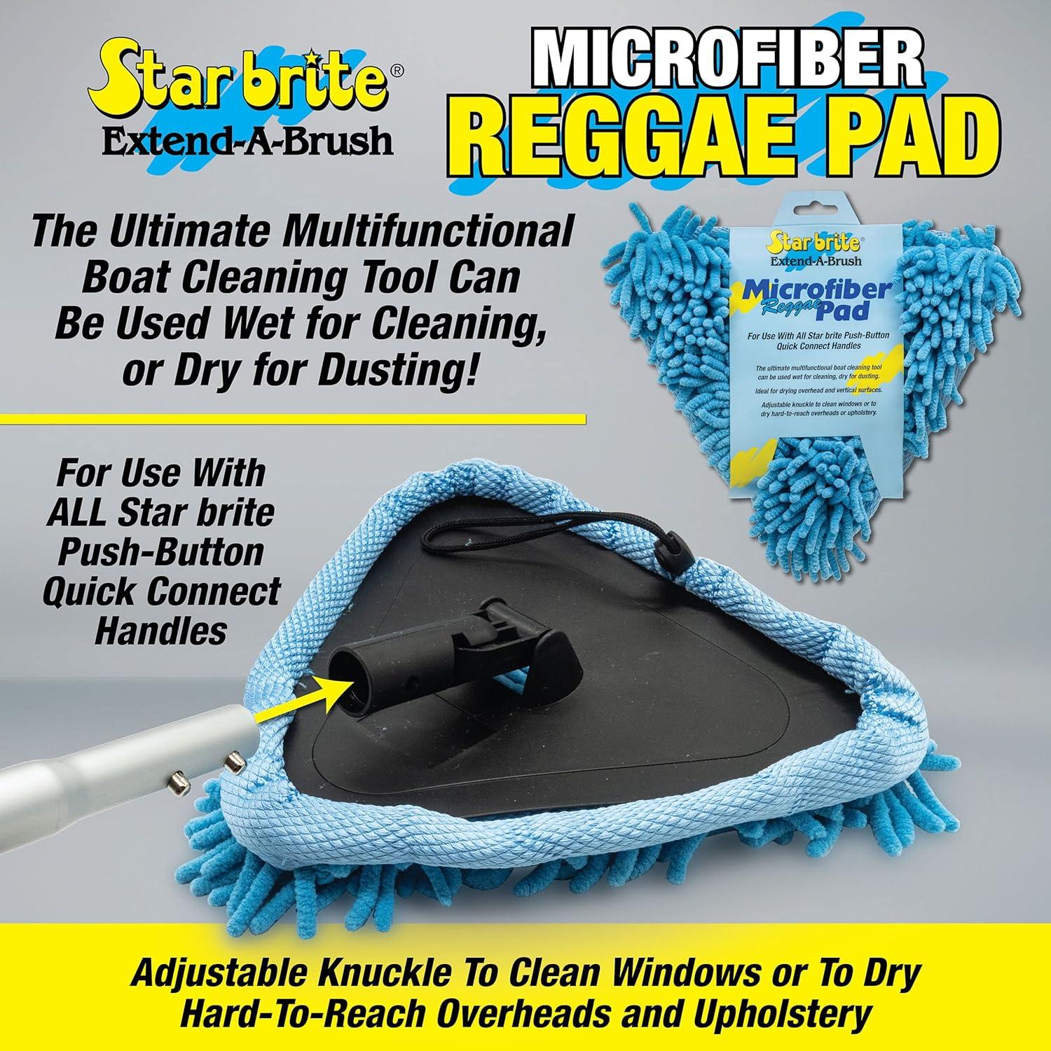 image:imageSTAR BRITE Reggae WetDry Pad Super Absorbent Microfiber for Boat Car amp RV ScratchFree Cleaning with Articulated Base 040128Large Pack of 1