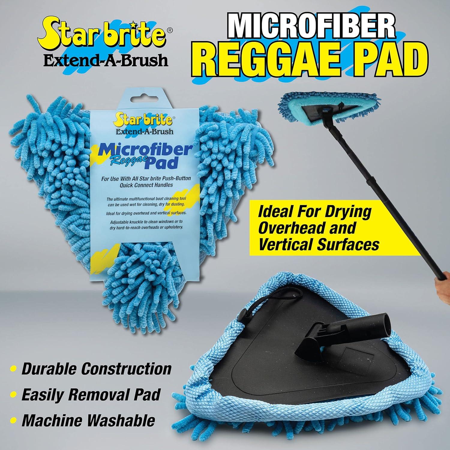 image:imageSTAR BRITE Reggae WetDry Pad Super Absorbent Microfiber for Boat Car amp RV ScratchFree Cleaning with Articulated Base 040128Large Pack of 1