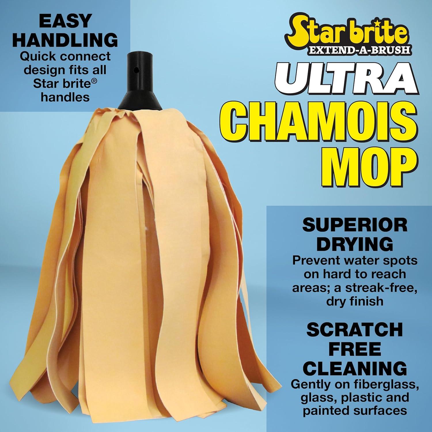 image:imageSTAR BRITE Reggae WetDry Pad Super Absorbent Microfiber for Boat Car amp RV ScratchFree Cleaning with Articulated Base 040128Large Pack of 1