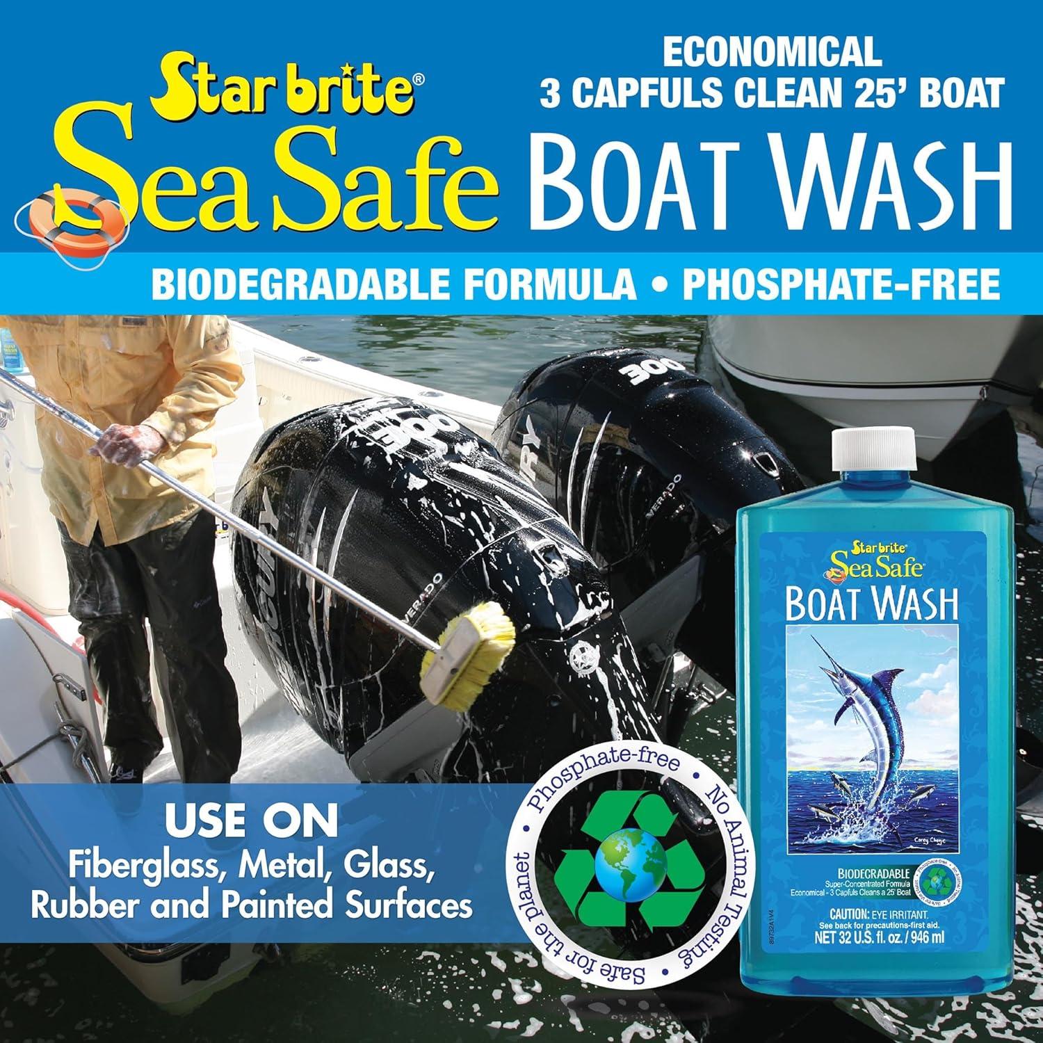 image:imageSTAR BRITE Sea Safe Boat Wash Super Concentrated Formula Gently Removes Dirt Grime and Salt Without Stripping Wax or Polish Designed for Use on All Boat Surfaces
