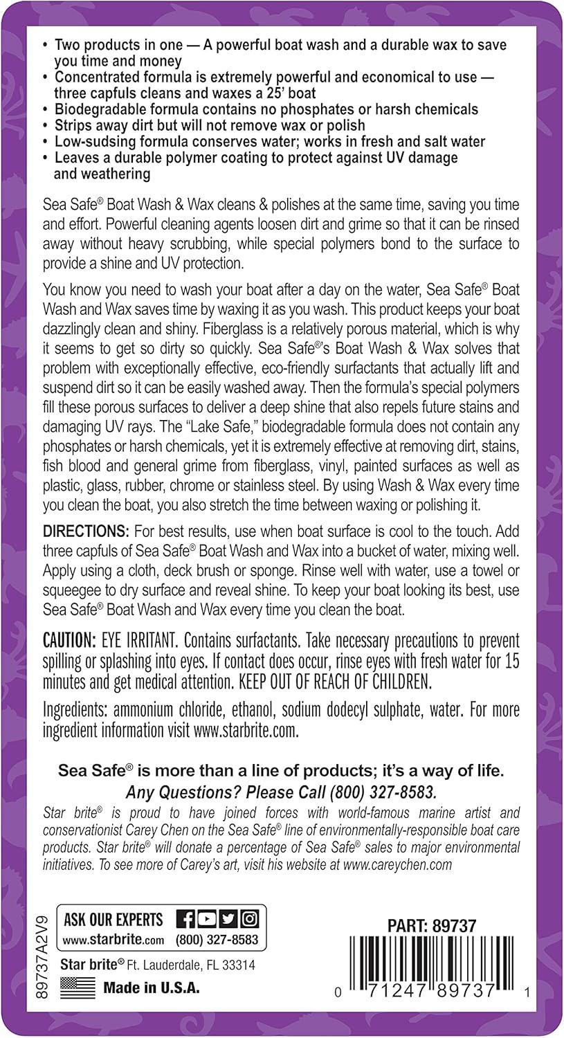 image:imageSTAR BRITE Sea Safe WashWax 32 OZ 089737P