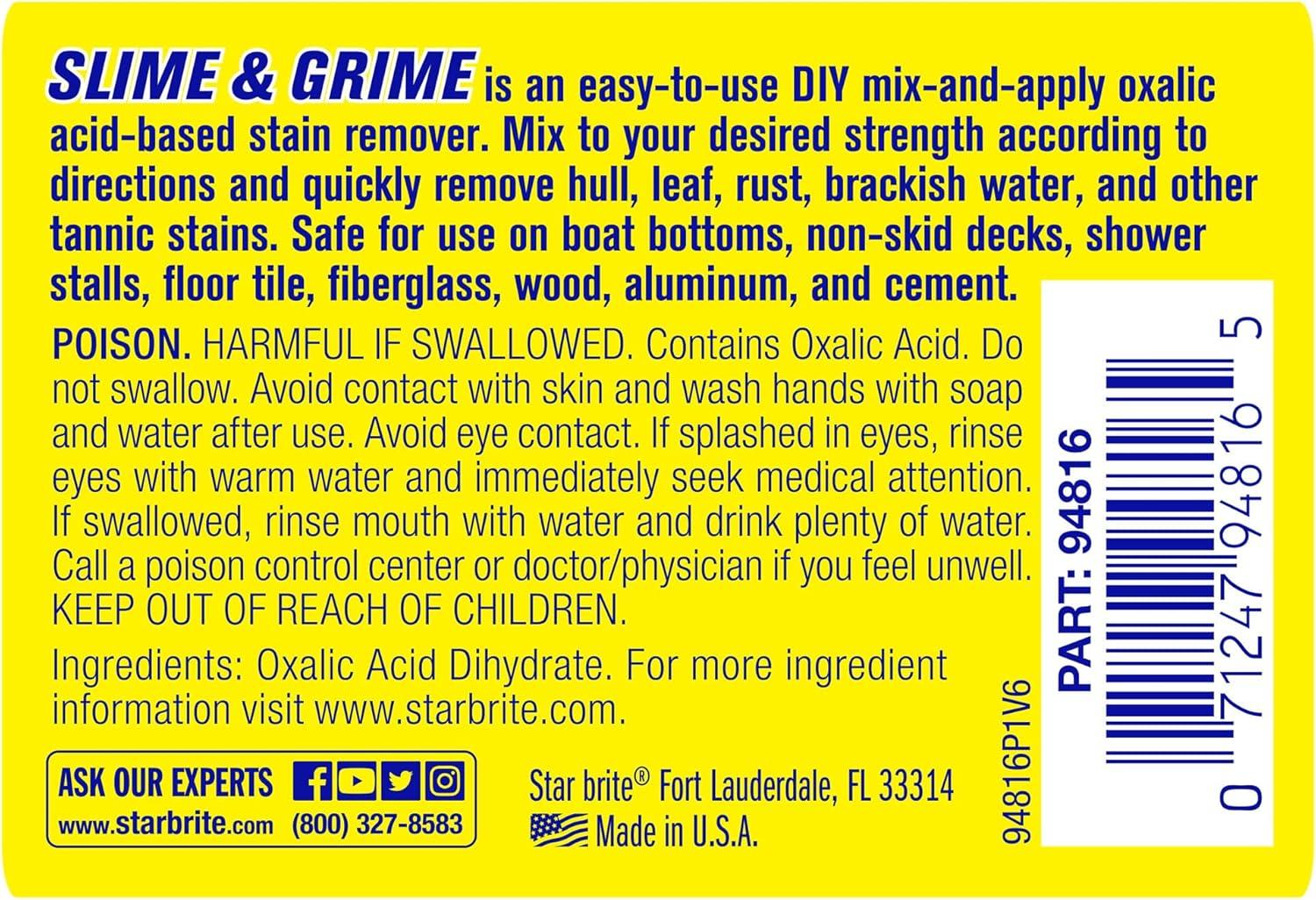 image:imageSTAR BRITE Stain Remover Concentrate Makes 5 Gallons Removes Tarnish Rust and Tough Stains on Fiberglass Metal Wood Cement Tile Decks and More
