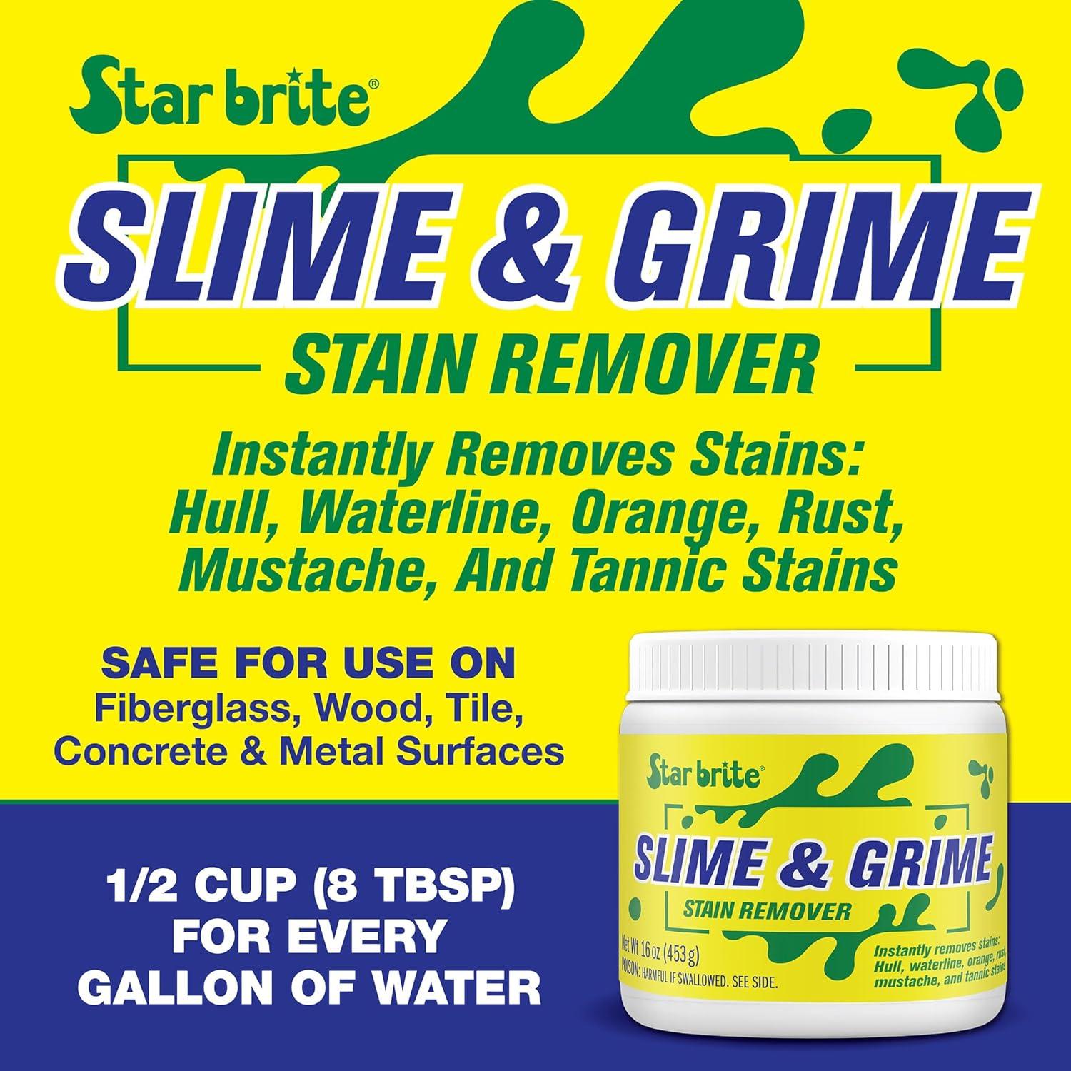 image:imageSTAR BRITE Stain Remover Concentrate Makes 5 Gallons Removes Tarnish Rust and Tough Stains on Fiberglass Metal Wood Cement Tile Decks and More