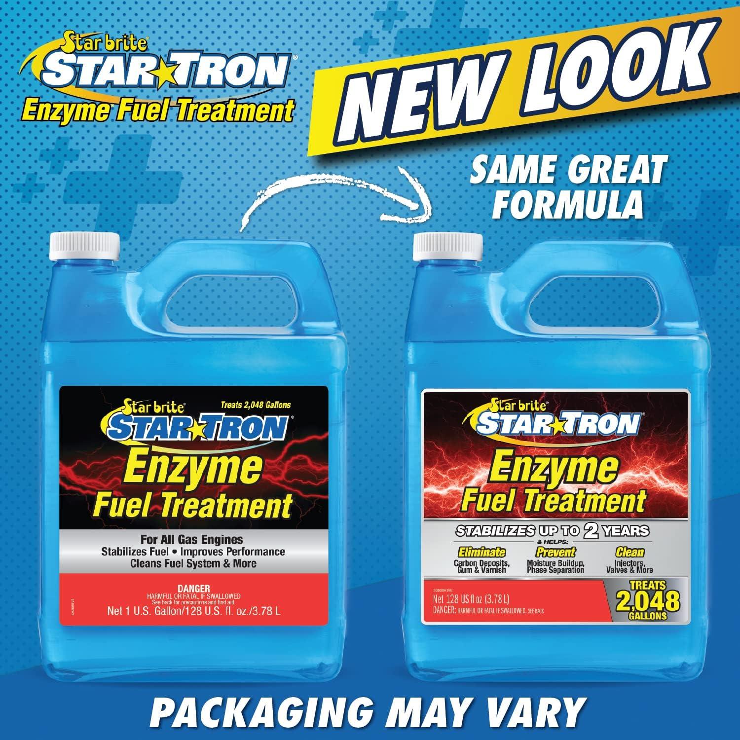 image:imageSTAR BRITE Star Tron Enzyme Fuel Treatment Concentrated Formula 32 Fl Oz Treats up to 512 Gallons Fuel Stabilizer amp Treatment Gasoline Stabilizer Star Tron Marine Enzyme Fuel Treatment128 Oz Treats 2 048 Gallons