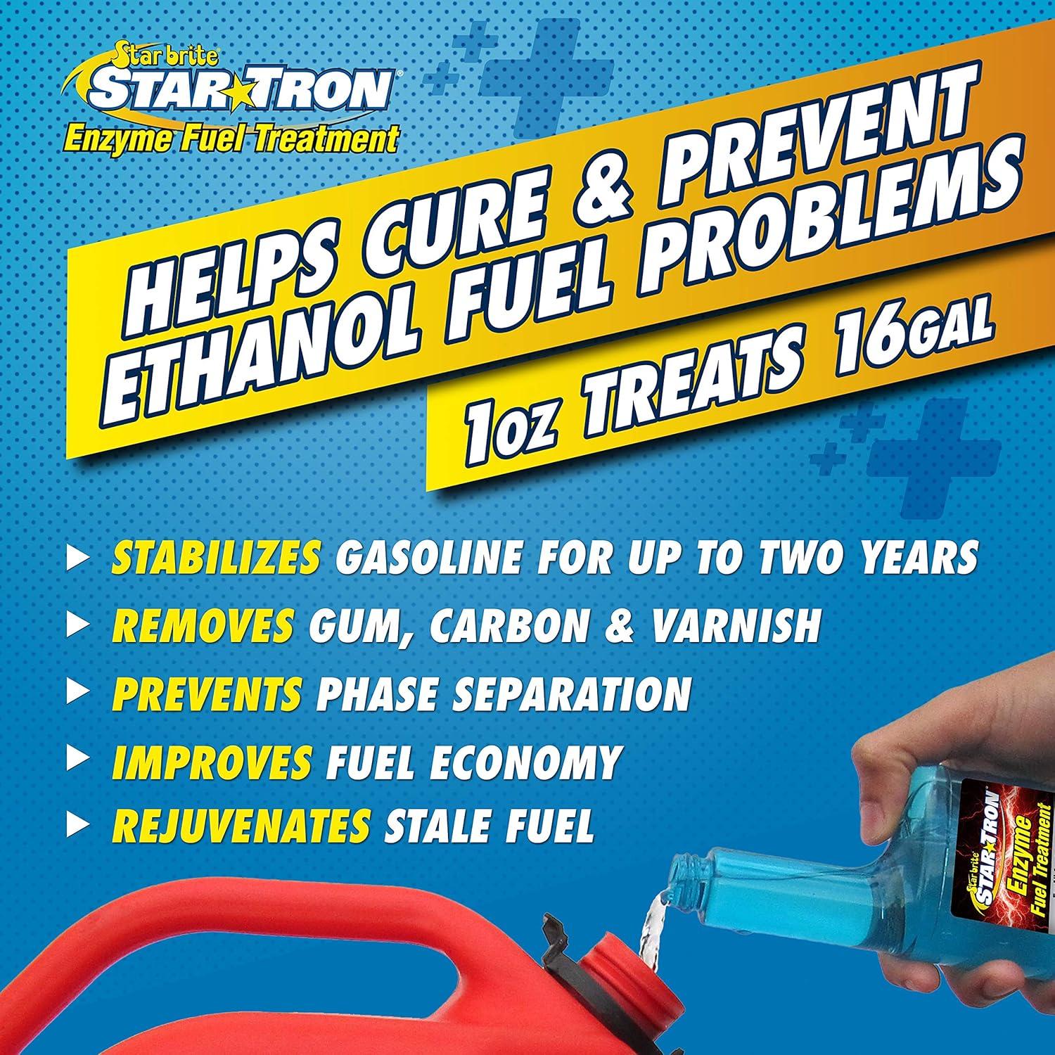 image:imageSTAR BRITE Star Tron Enzyme Fuel Treatment Concentrated Gasoline Formula 1 oz Treats 16 Gallons 32 OZ 09303232 Fl oz Standard Packaging