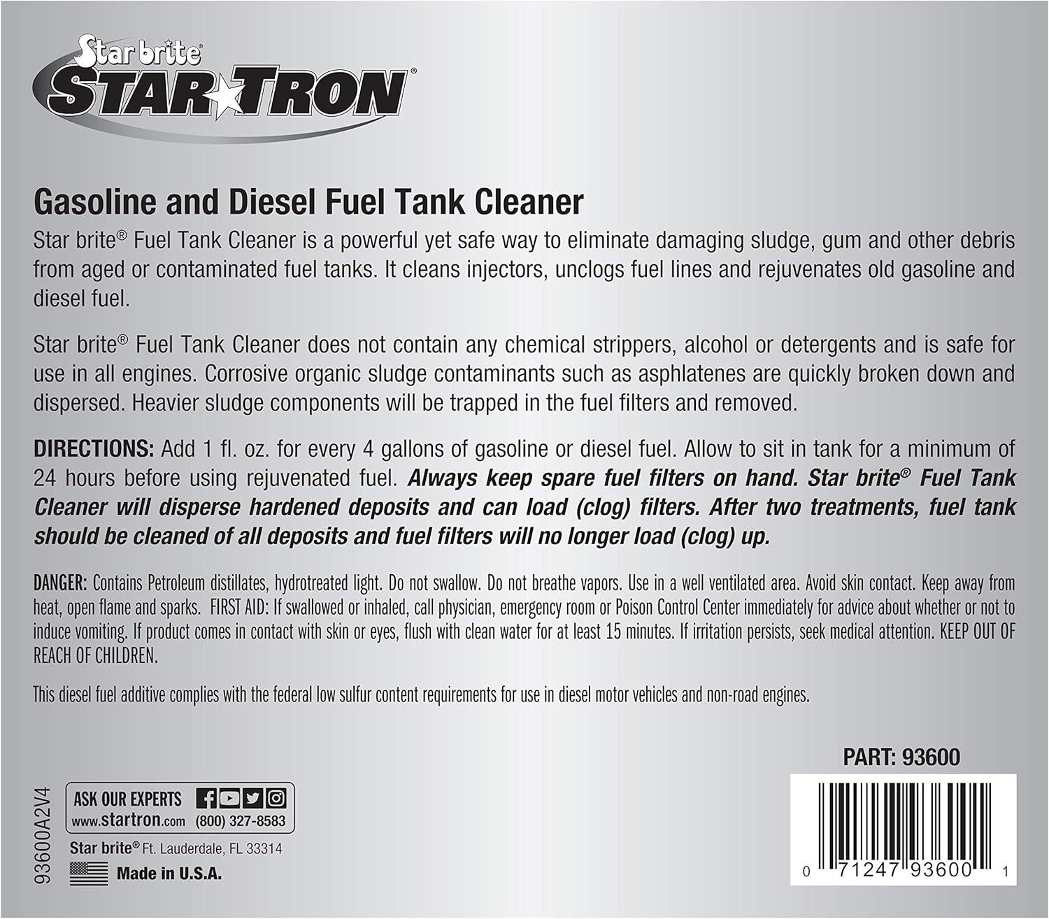 image:imageSTAR BRITE Star Tron Fuel Tank Cleaner Remove Sludge Varnish amp Other Deposits Rejuvenate Old Stale Fuel Concentrated Formula Works In Gas Tanks amp Diesel Tanks 1 GAL 093600128 Ounce