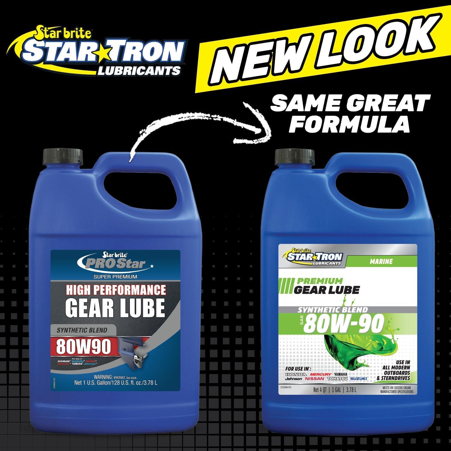 image:imageSTAR BRITE Star Tron Premium Full Synthetic Gear Lube SAE 75W90 MarineGrade API GL5 Certified128 Oz Gallon