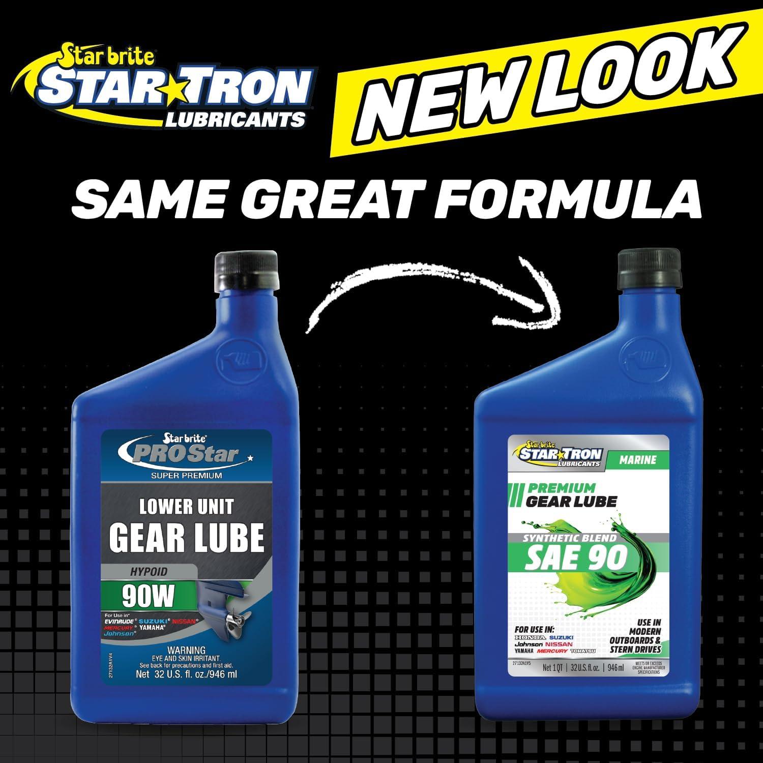 image:imageSTAR BRITE Star Tron Premium Full Synthetic Gear Lube SAE 75W90 MarineGrade API GL5 Certified32 Oz Quart