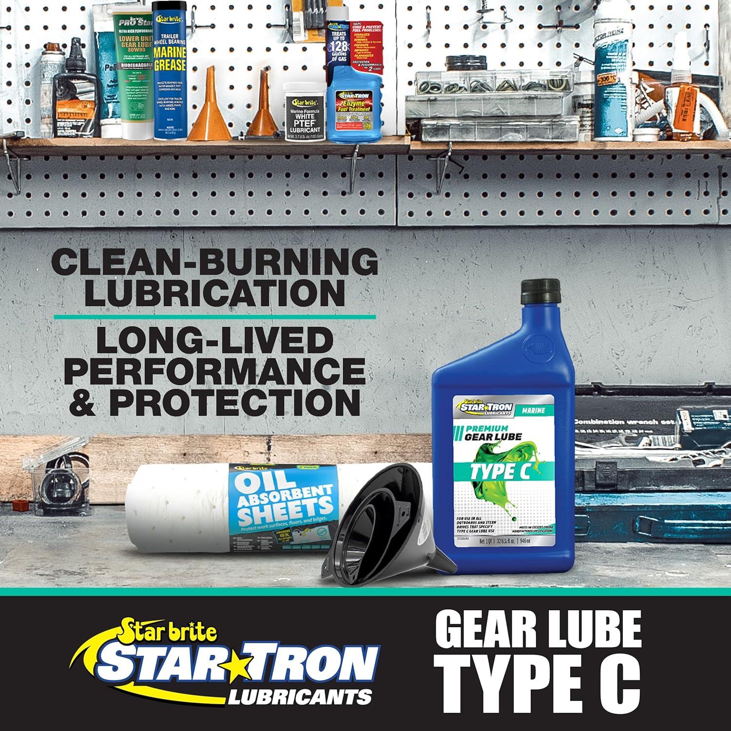 image:imageSTAR BRITE Star Tron Premium Full Synthetic Gear Lube SAE 75W90 MarineGrade API GL5 Certified32 Oz Quart