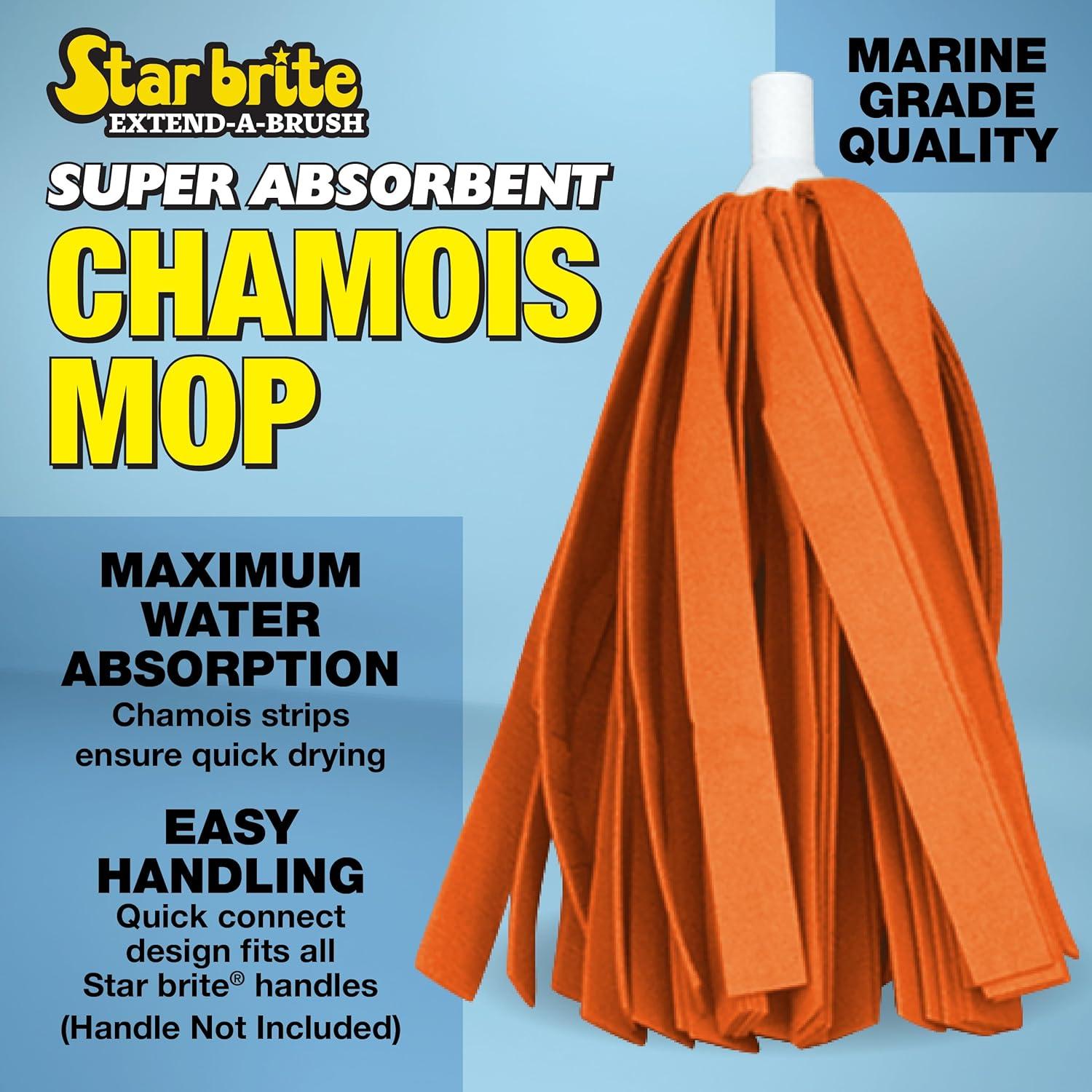 image:imageSTAR BRITE Super Absorbent Chamois Mop Quick Connect Fits All ExtendABrush STAR BRITE Handles 040032