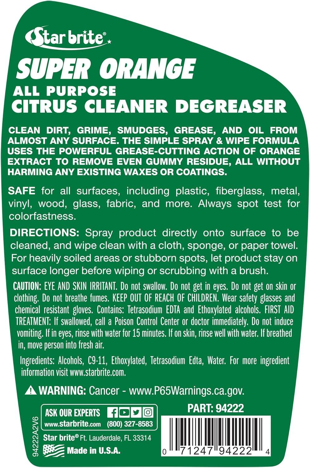image:imageSTAR BRITE Super Orange All Purpose Citrus Cleaner Degreaser 22 OZ 094222SS