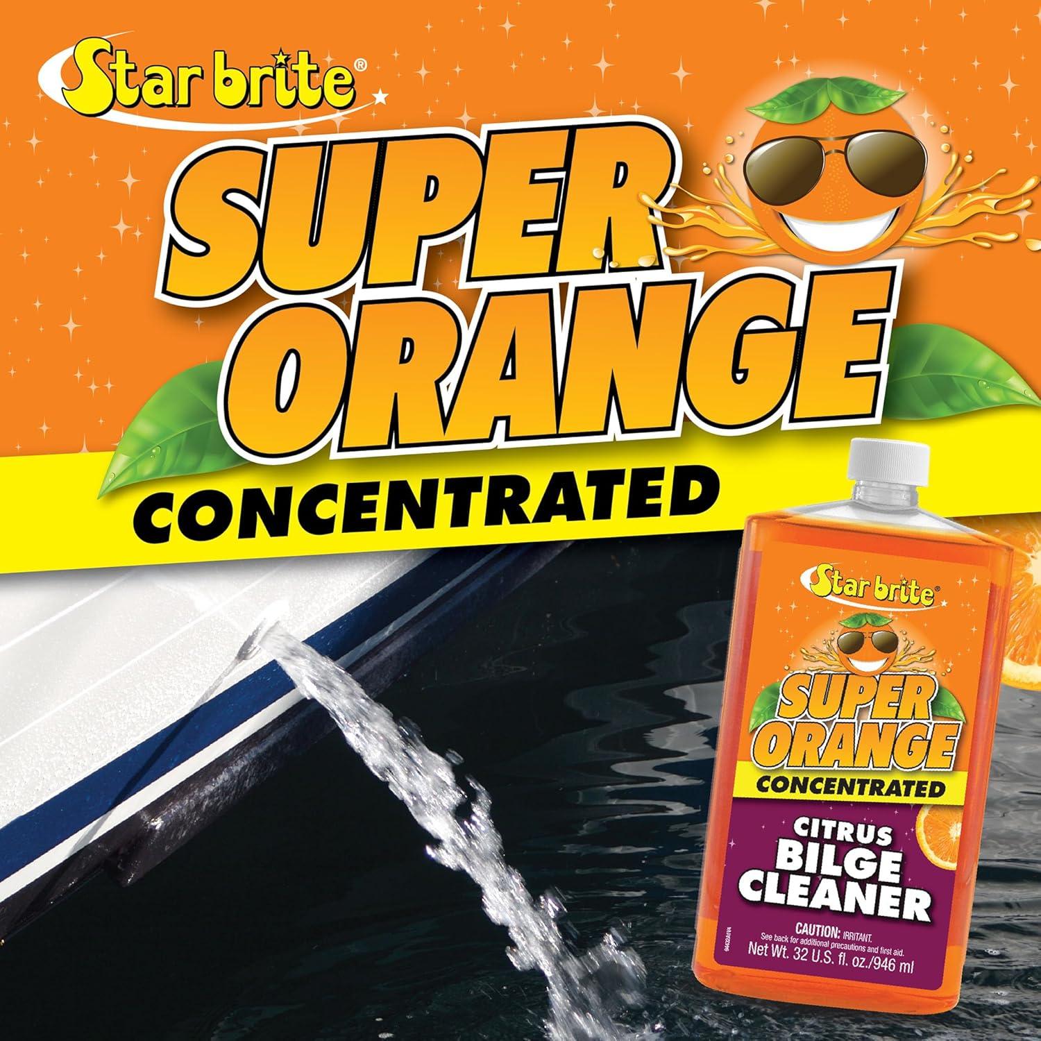 image:imageSTAR BRITE Super Orange Citrus Bilge Cleaner Biodegradable Easy to Use Pour In Run Boat Pump Out Emulsifies Oil Fuel amp Leaves Bilge Clean With a Fresh Citrus Scent32oz Quart