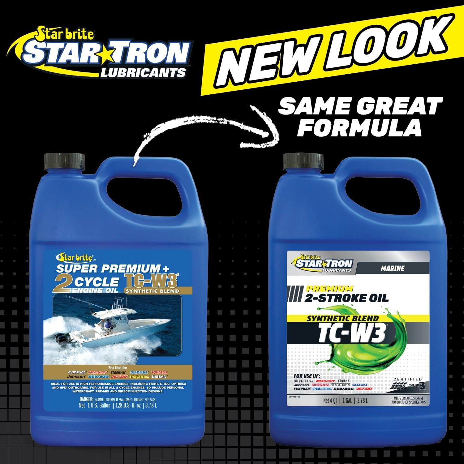 image:imageSTAR BRITE Super Premium 2Cycle Synthetic Blend TCW3 Engine Oil For All Makes amp Models of Outboard Motors amp Personal Watercraft Ideal for High Performance Engines1 Gallon