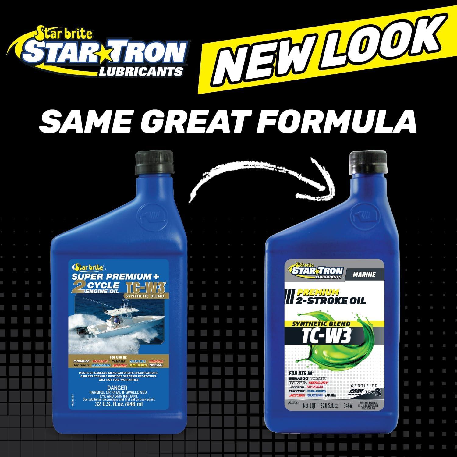 image:imageSTAR BRITE Super Premium 2Cycle Synthetic Blend TCW3 Engine Oil For All Makes amp Models of Outboard Motors amp Personal Watercraft Ideal for High Performance Engines32 Oz