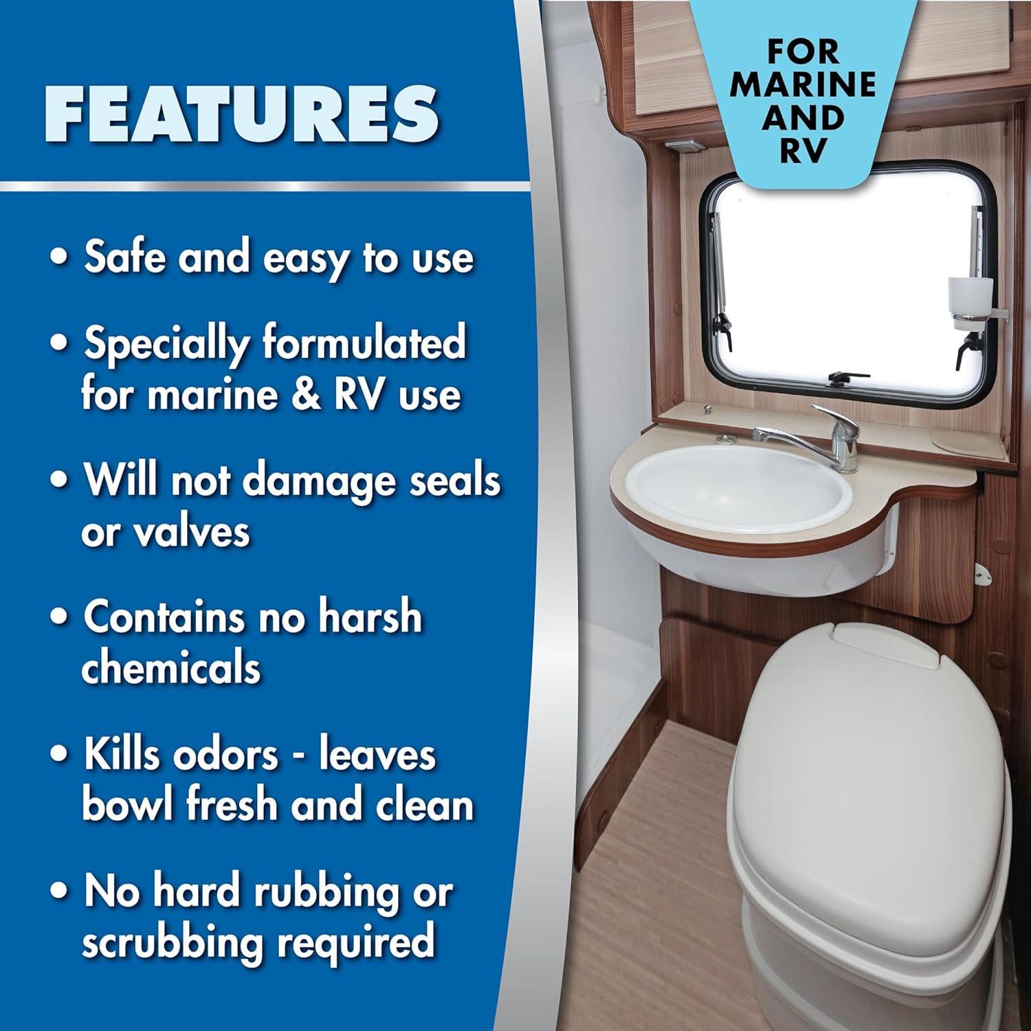 image:imageSTAR BRITE Toilet Bowl Cleaner For Boat RV Portable Toilets Removes Stains Fresh Scent 16oz 086416Toilet Cleaner