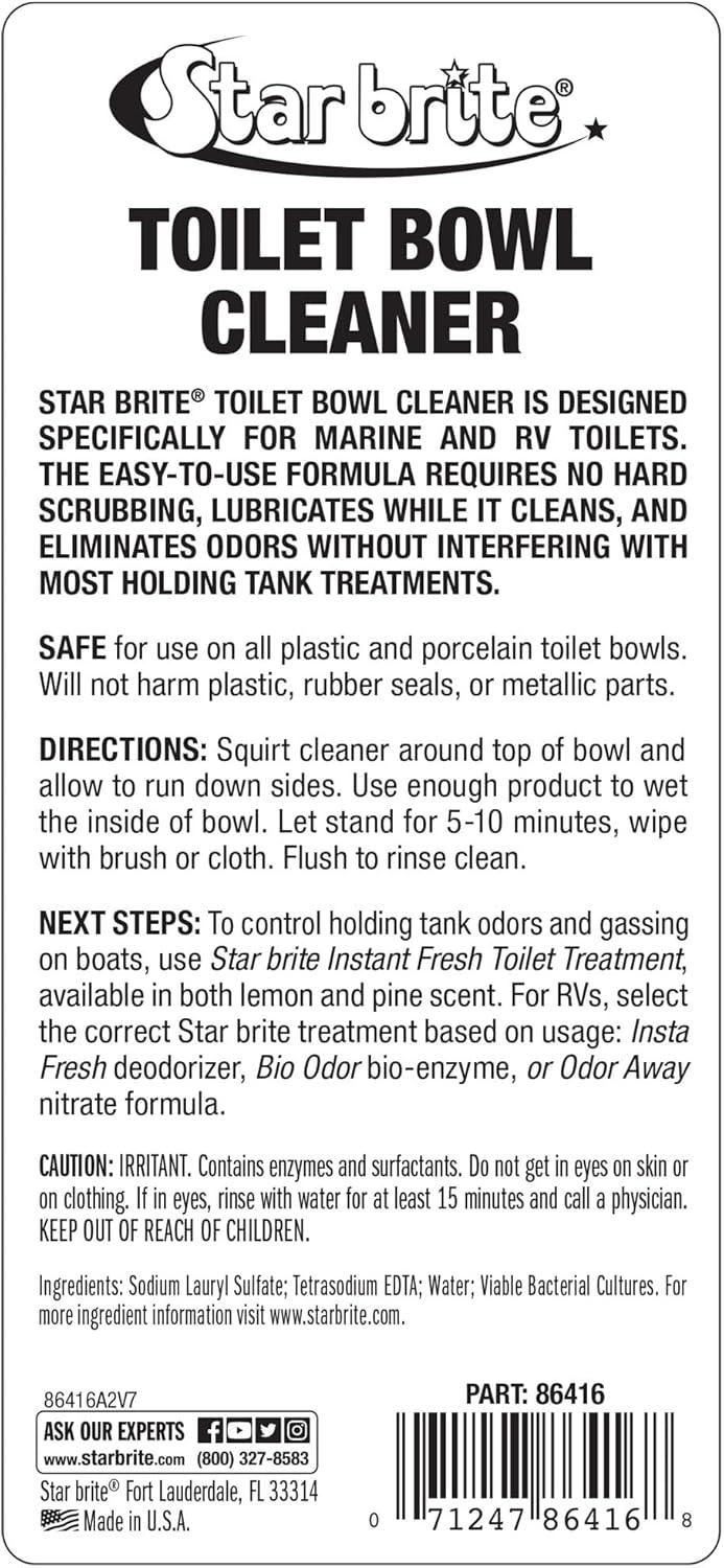 image:imageSTAR BRITE Toilet Bowl Cleaner For Boat RV Portable Toilets Removes Stains Fresh Scent 16oz 086416Toilet Cleaner