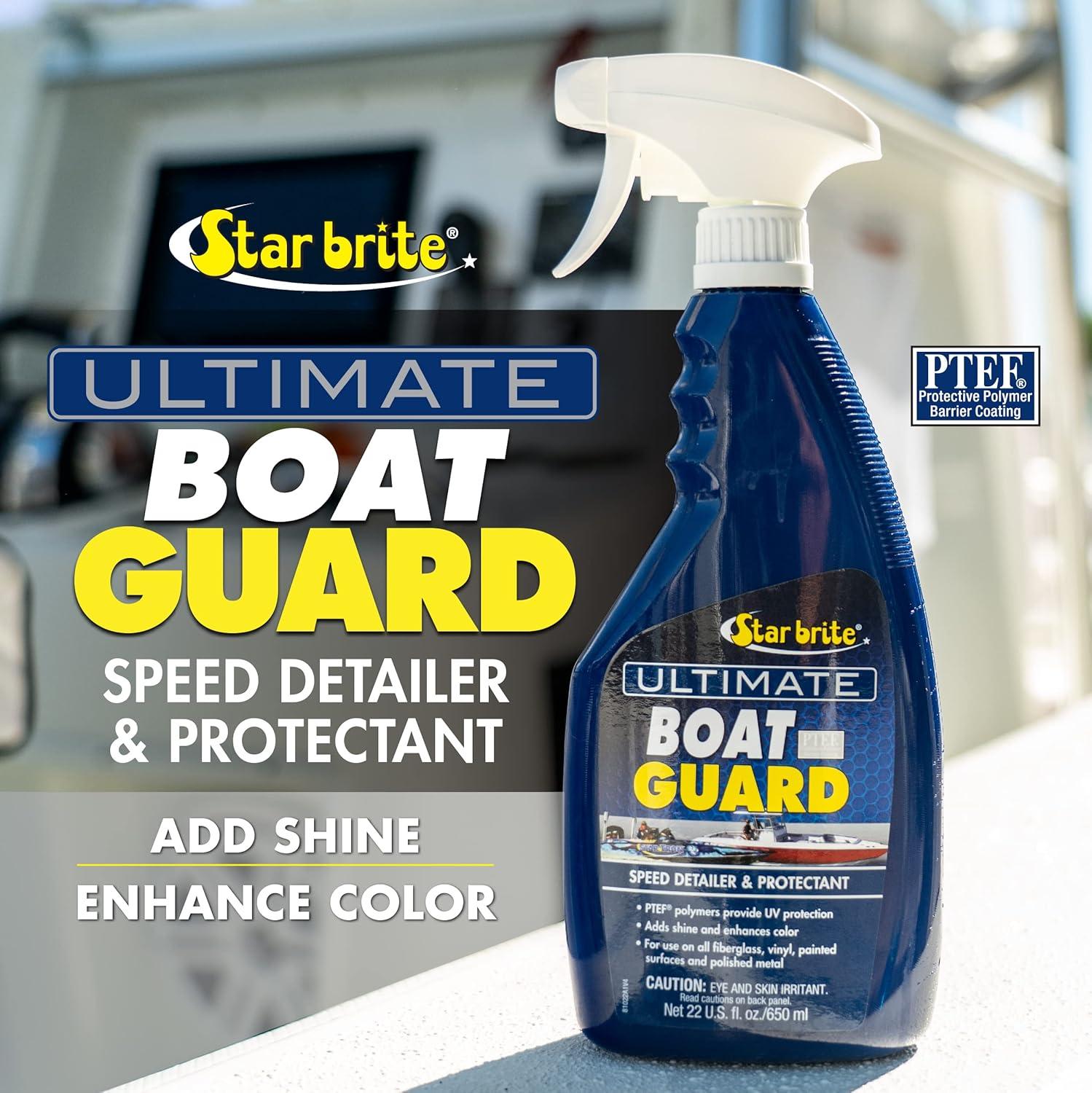 image:imageSTAR BRITE Ultimate Boat Guard Speed Detailer amp Protectant Spray HighGloss UV Protection for Marine Surfaces Easy Spray On Wipe Off Formula22 oz