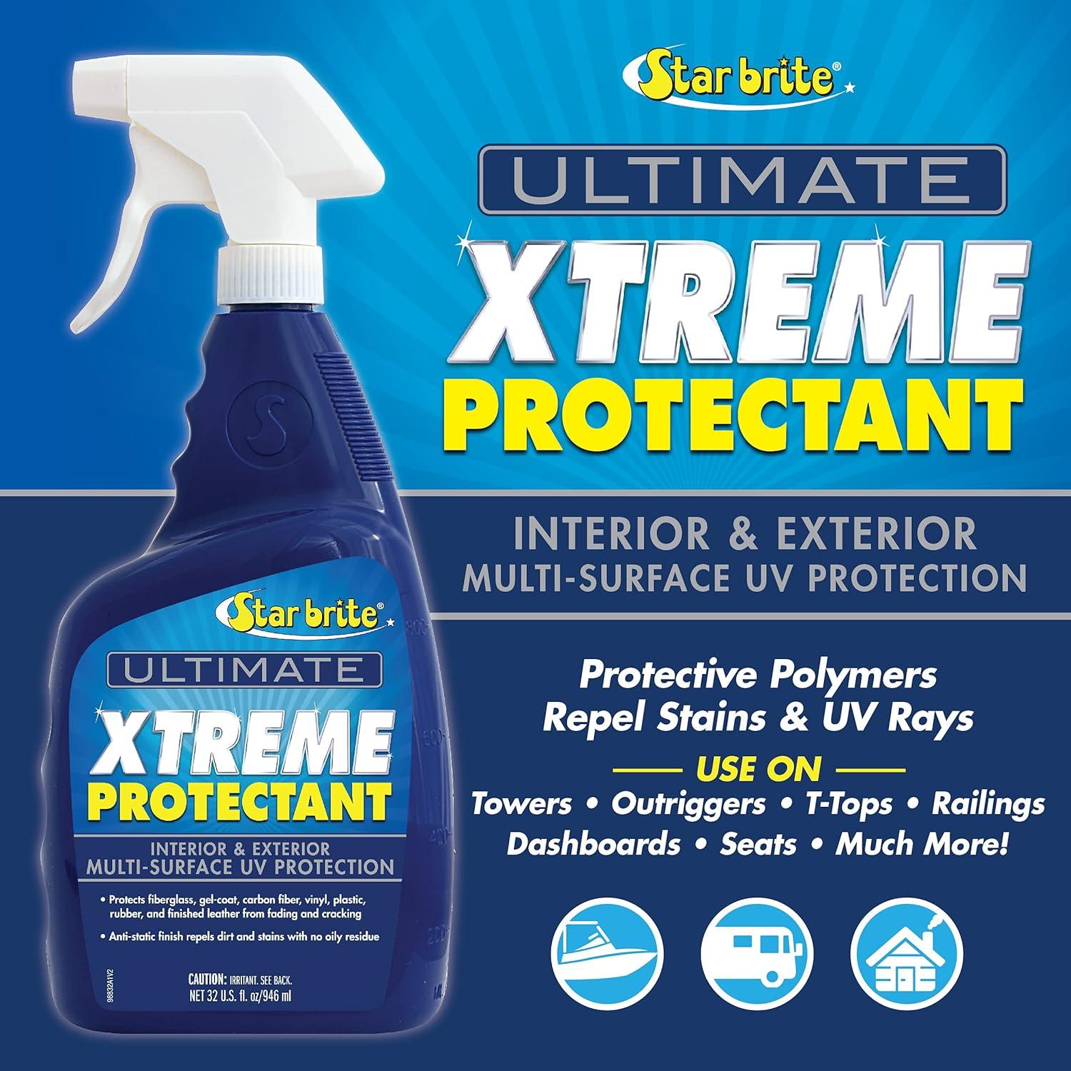 image:imageSTAR BRITE Ultimate Xtreme Protectant Superior UV Protection for Fiberglass Vinyl Plastic Rubber and Leather NonGreasy AntiStatic Finish 32 OZ 098832