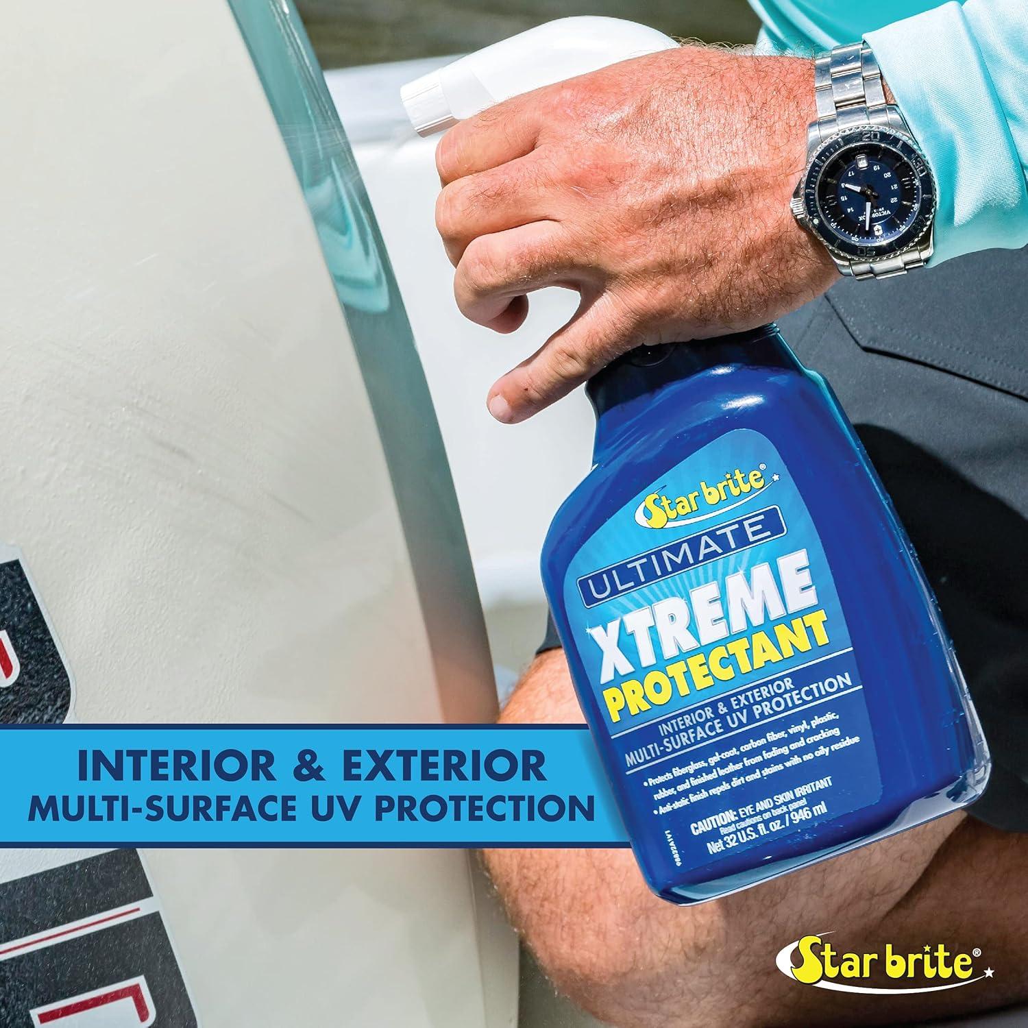 image:imageSTAR BRITE Ultimate Xtreme Protectant Superior UV Protection for Fiberglass Vinyl Plastic Rubber and Leather NonGreasy AntiStatic Finish 32 OZ 098832