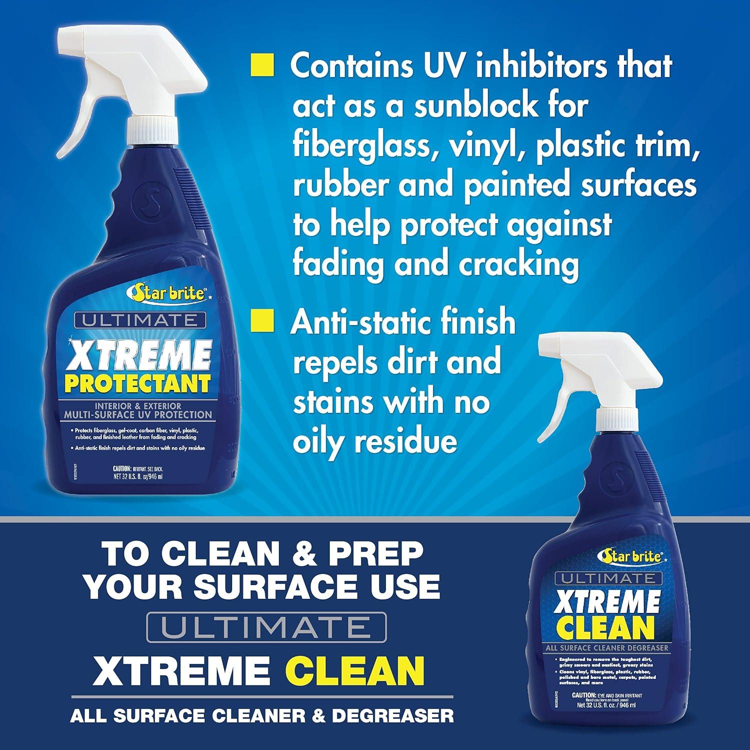 image:imageSTAR BRITE Ultimate Xtreme Protectant Superior UV Protection for Fiberglass Vinyl Plastic Rubber and Leather NonGreasy AntiStatic Finish 32 OZ 098832
