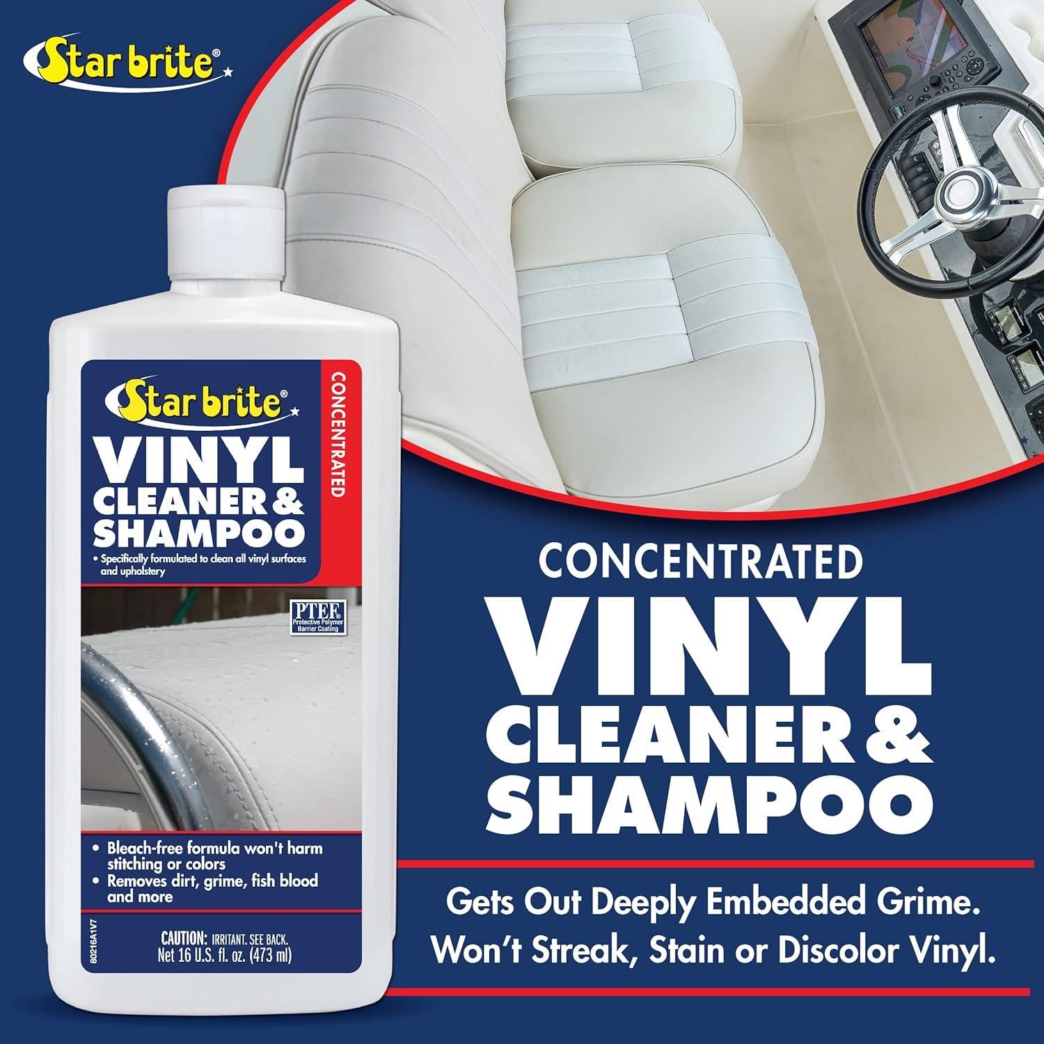 image:imageSTAR BRITE Vinyl Cleaner Polish amp Protectant Clean Renew Brighten amp Protect All Vinyl Surfaces Marine Grade Shampoo Polish amp UV ProtectionConcentrated Cleaner