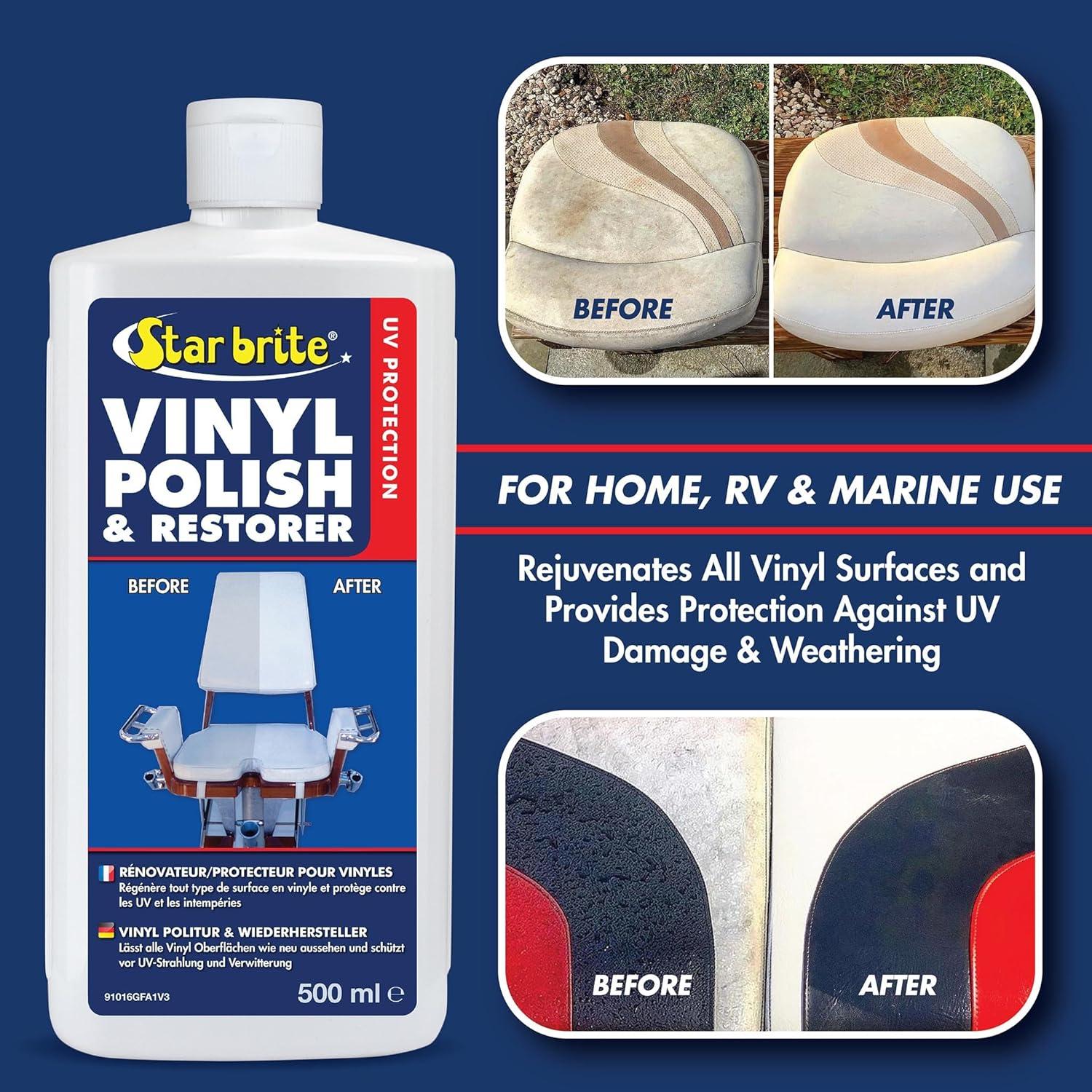 image:imageSTAR BRITE Vinyl Cleaner Polish amp Protectant Clean Renew Brighten amp Protect All Vinyl Surfaces Marine Grade Shampoo Polish amp UV ProtectionPolish Protectant