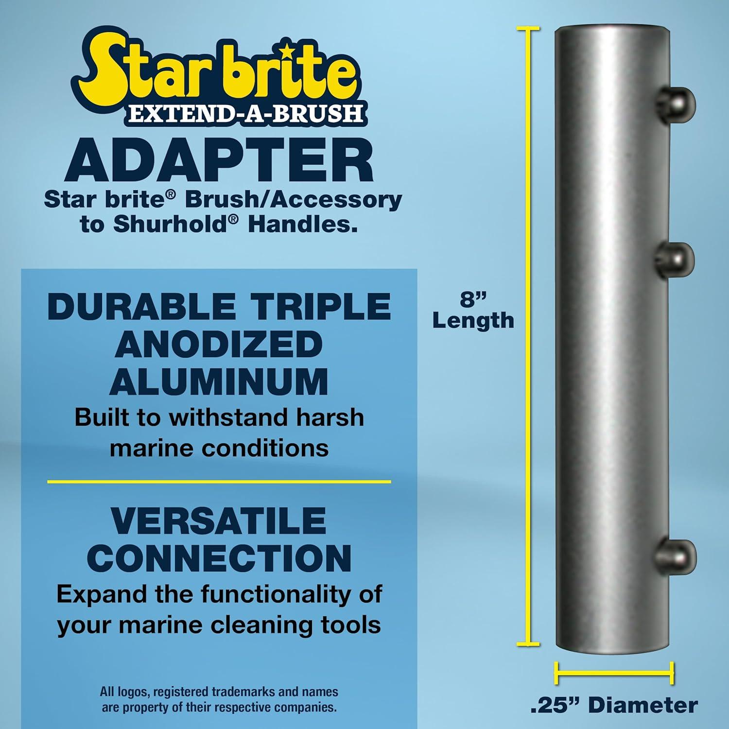 image:imageStar Brite Brush amp Handle Adapters for Shurhold amp Threaded AttachmentsShurhold Handle to Star Brite Attachment