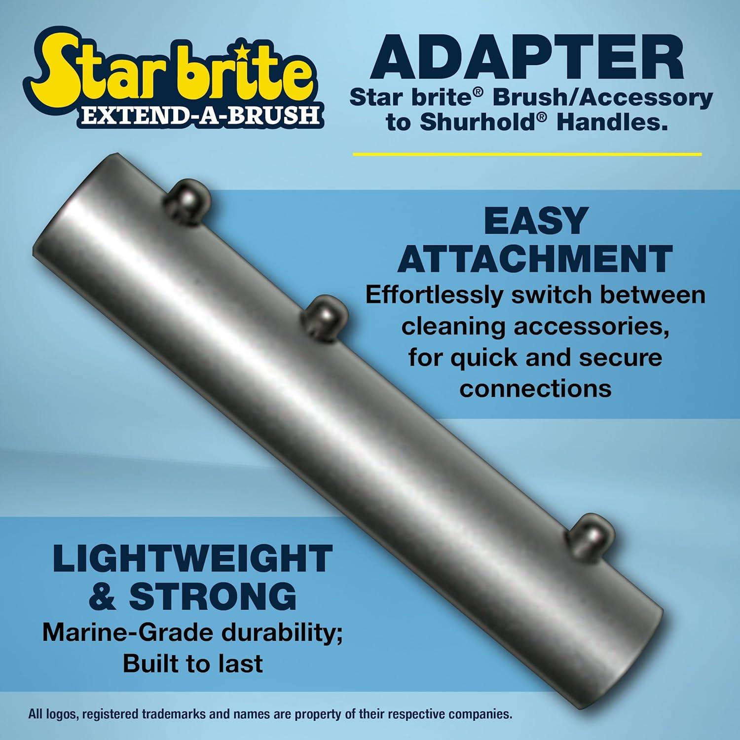 image:imageStar Brite Brush amp Handle Adapters for Shurhold amp Threaded AttachmentsShurhold Handle to Star Brite Attachment