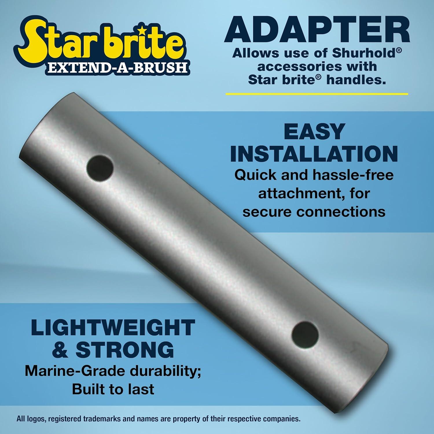 image:imageStar Brite Brush amp Handle Adapters for Shurhold amp Threaded AttachmentsStar brite Handle to Shurhold Brush