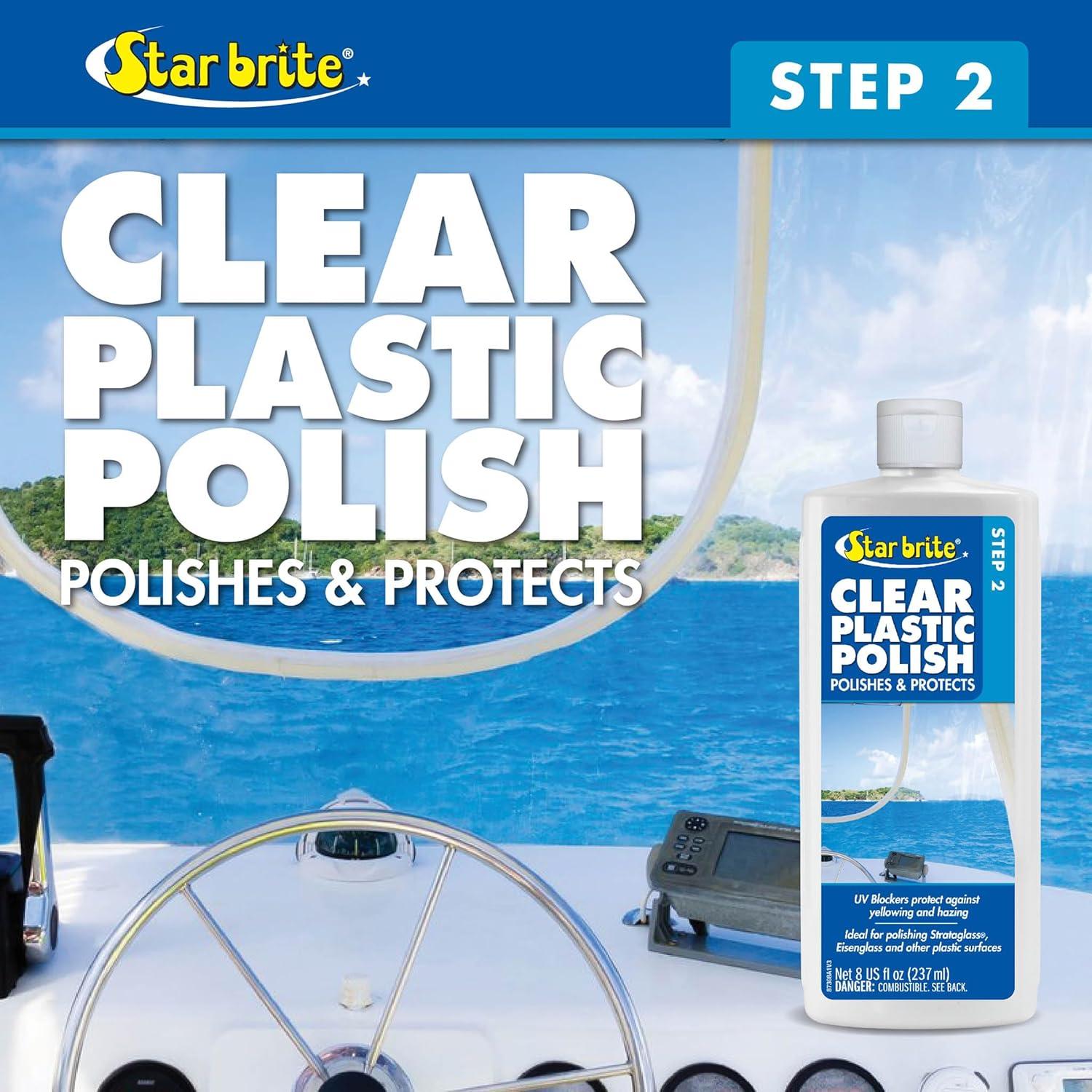image:imageStar Brite Clear Plastic RestorerStep 2 Clear Plastic Polish