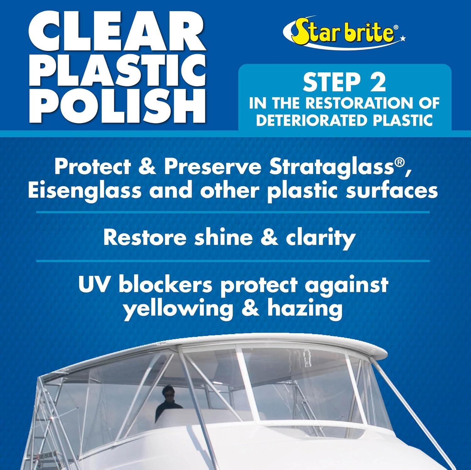 image:imageStar Brite Clear Plastic RestorerStep 2 Clear Plastic Polish