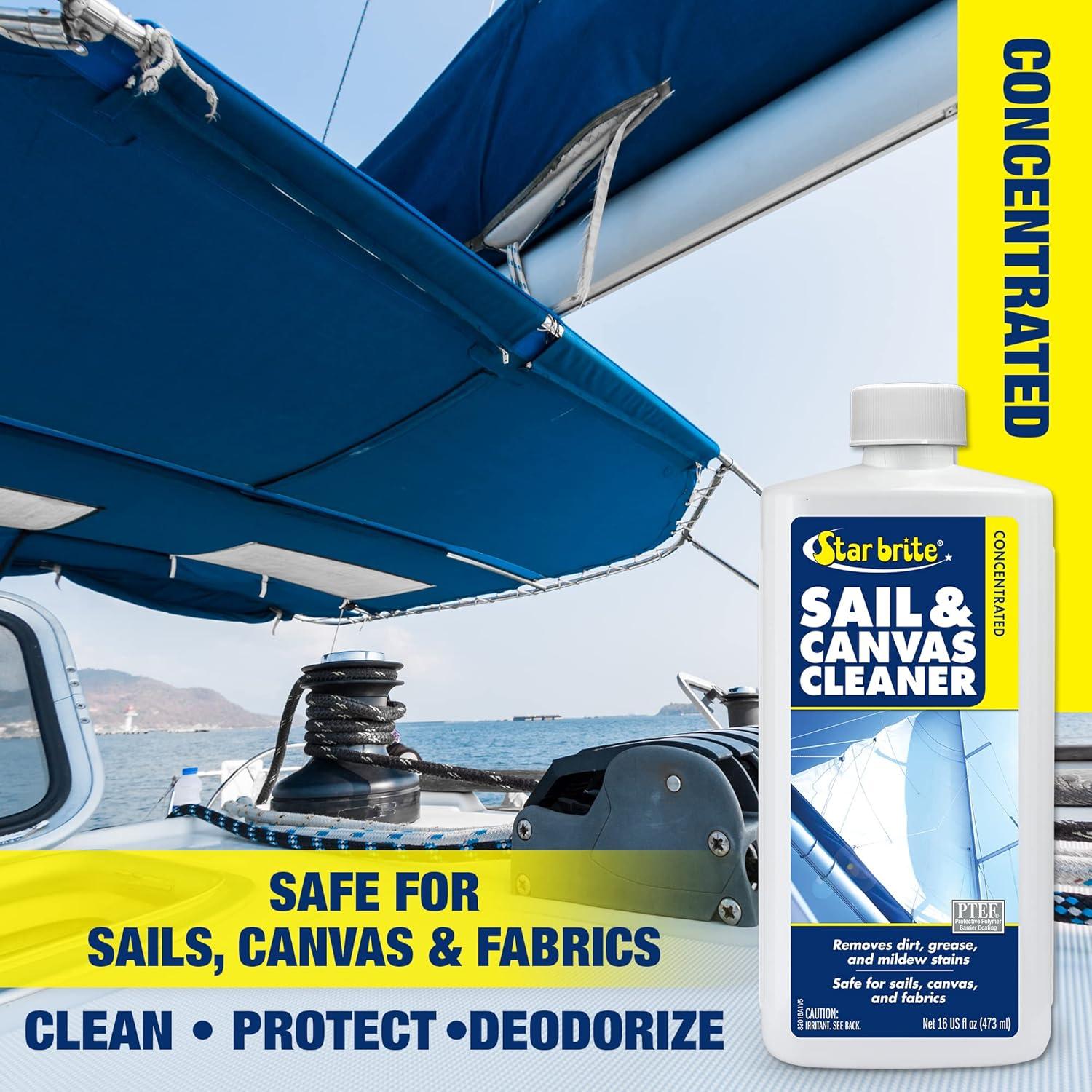 image:imageStar Brite Concentrated Sail amp Canvas Cleaner Specially Formulated for All Natural amp Synthetic Fabrics Deep Cleans Protects Deodorizes 16 Oz Concentrate Makes 64 OZ of Cleaner 08201616 Fl Oz Pack of 1