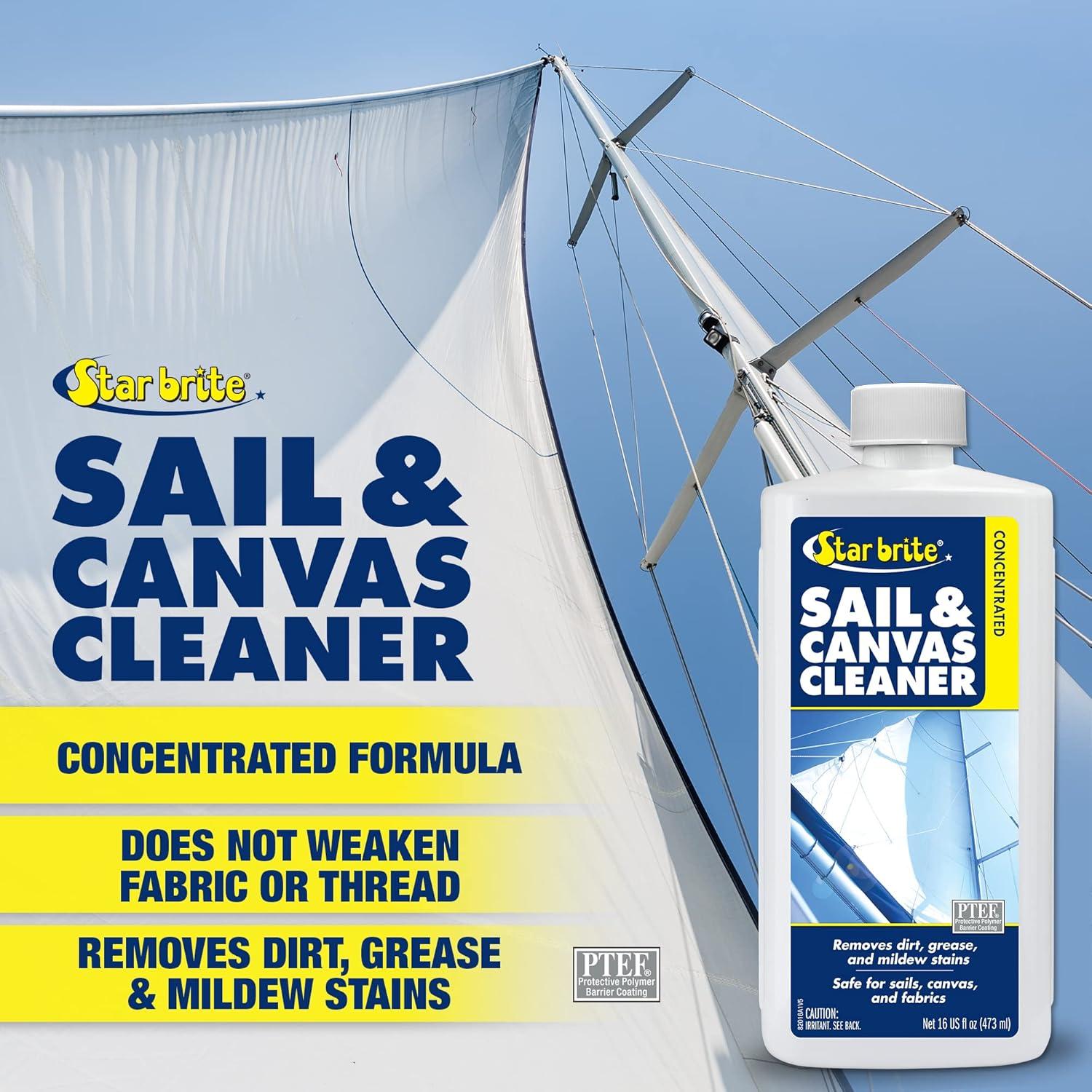 image:imageStar Brite Concentrated Sail amp Canvas Cleaner Specially Formulated for All Natural amp Synthetic Fabrics Deep Cleans Protects Deodorizes 16 Oz Concentrate Makes 64 OZ of Cleaner 08201616 Fl Oz Pack of 1