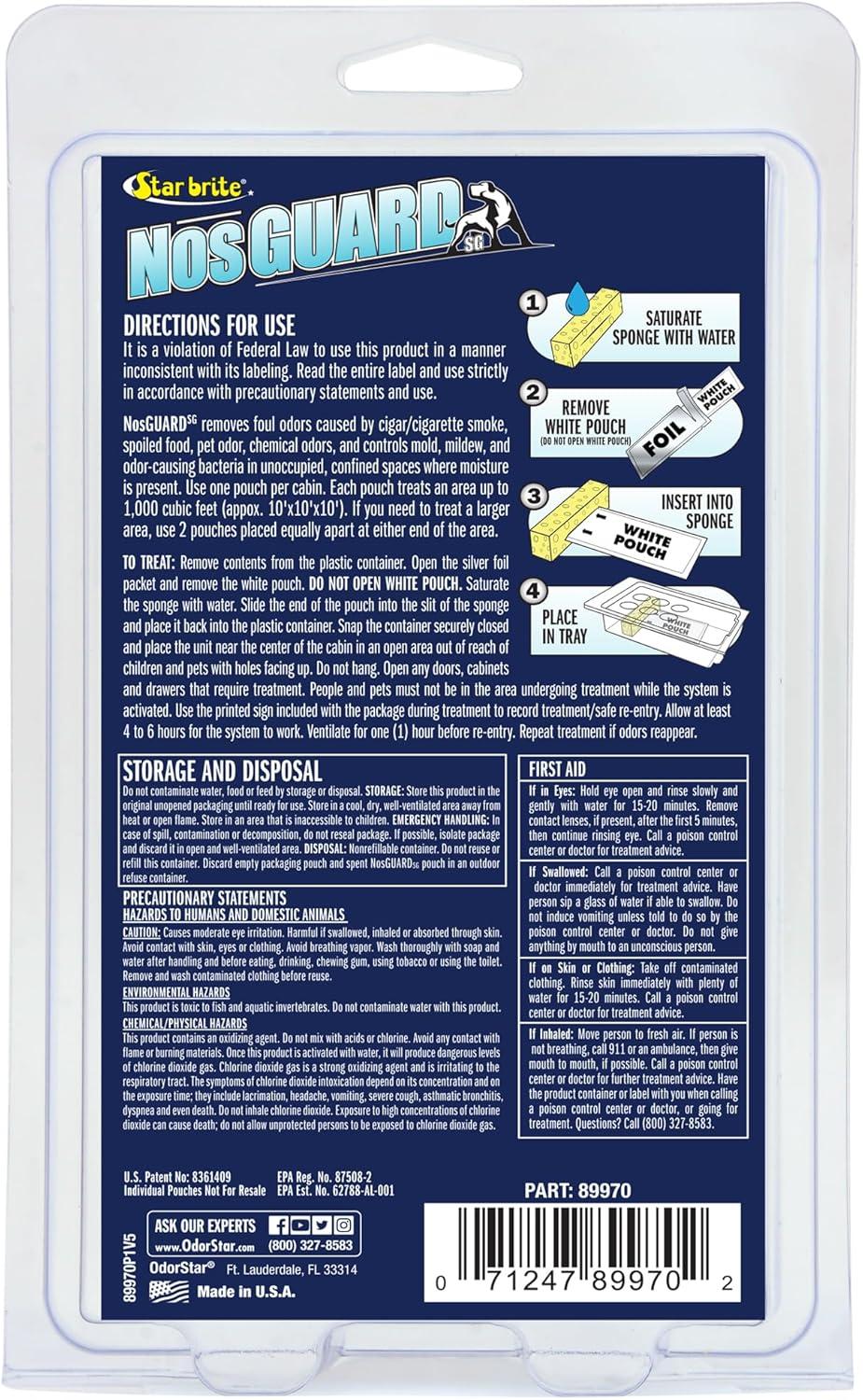 image:imageStar Brite NOSGuard Mildew Odor Control Bags Slow Release System Twin PackFast Release