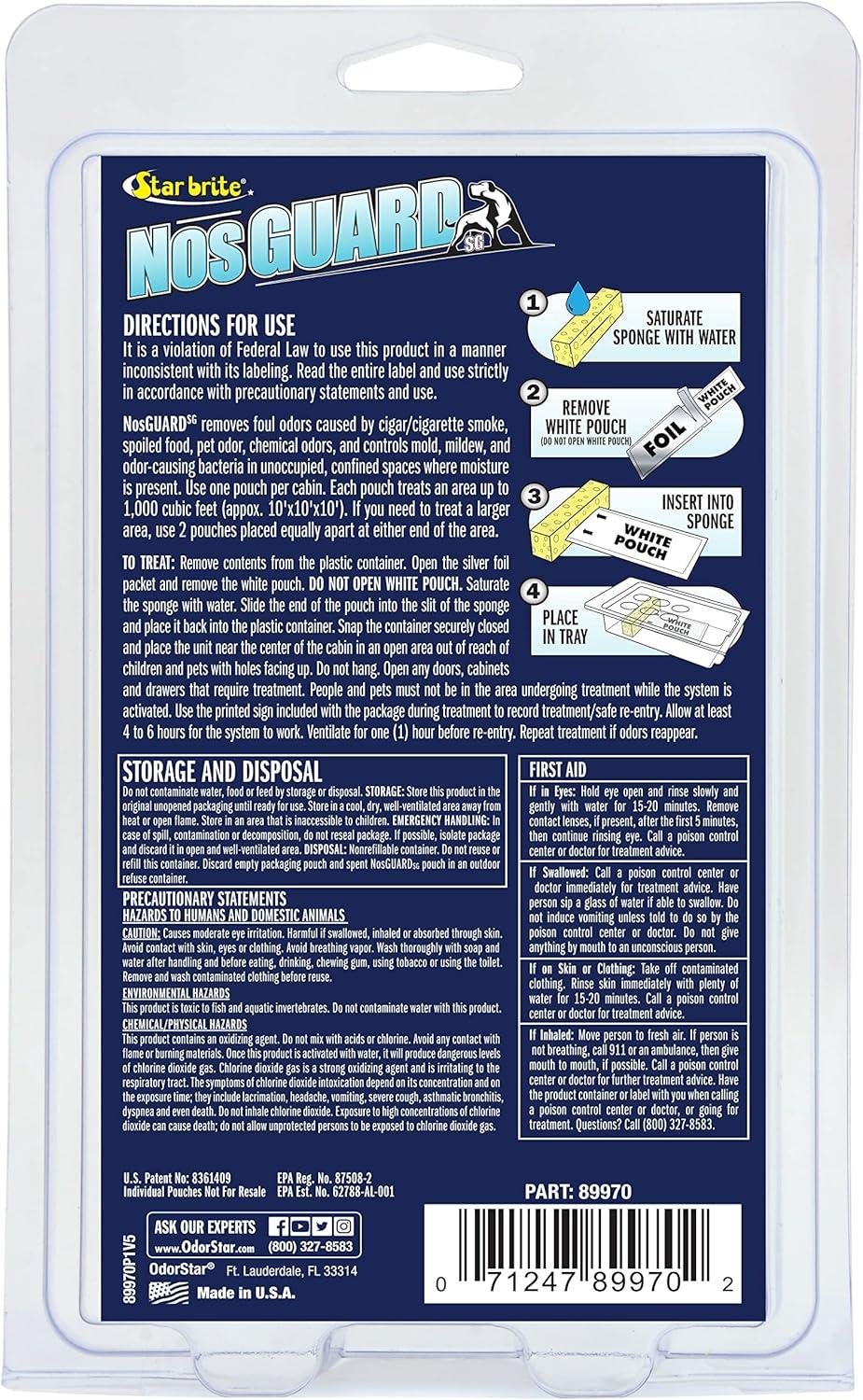 image:imageStar Brite NOSGuard Mildew Odor Control Bags Slow Release System Twin PackFast Release