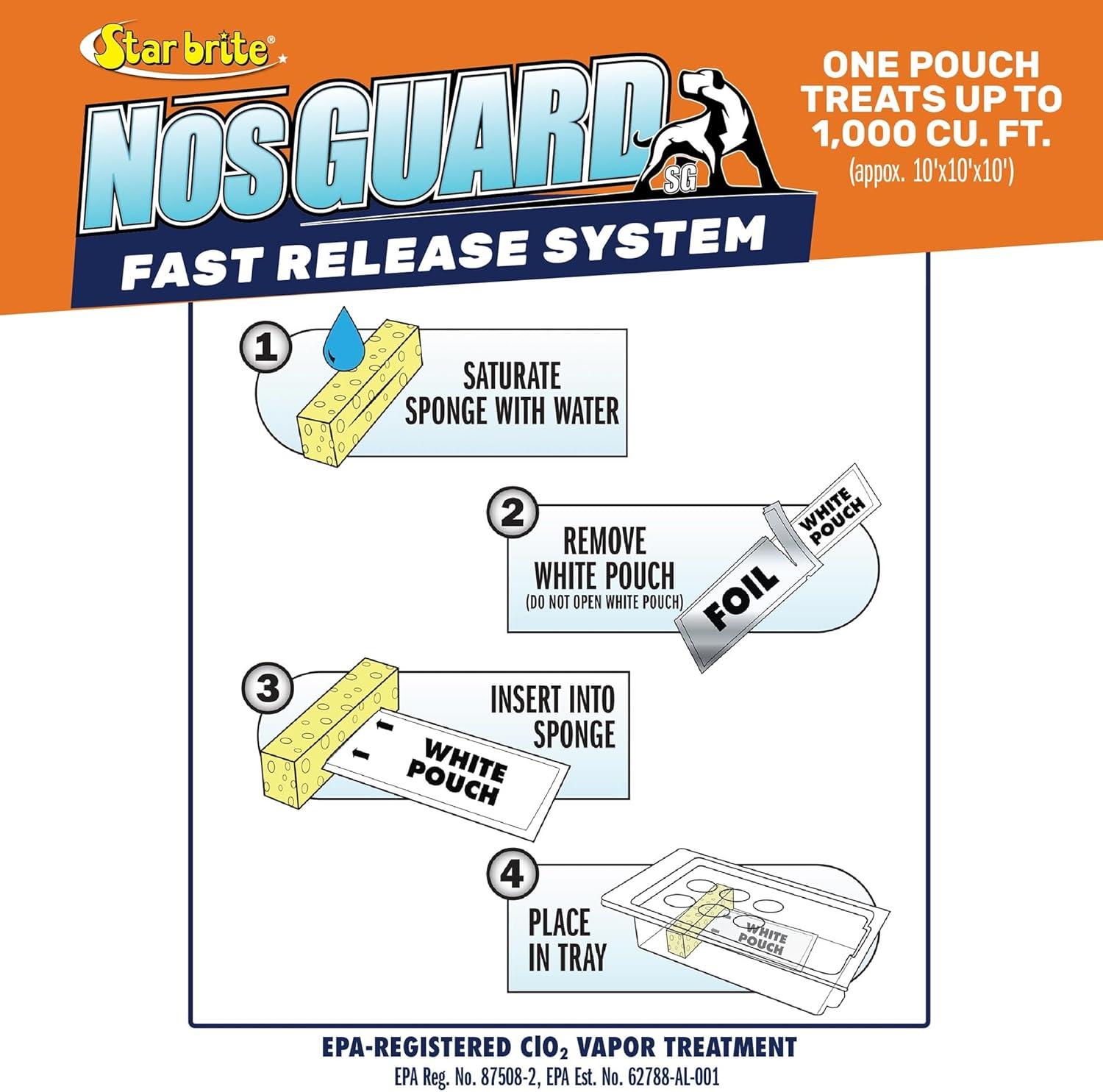 image:imageStar Brite NOSGuard Mildew Odor Control Bags Slow Release System Twin PackFast Release