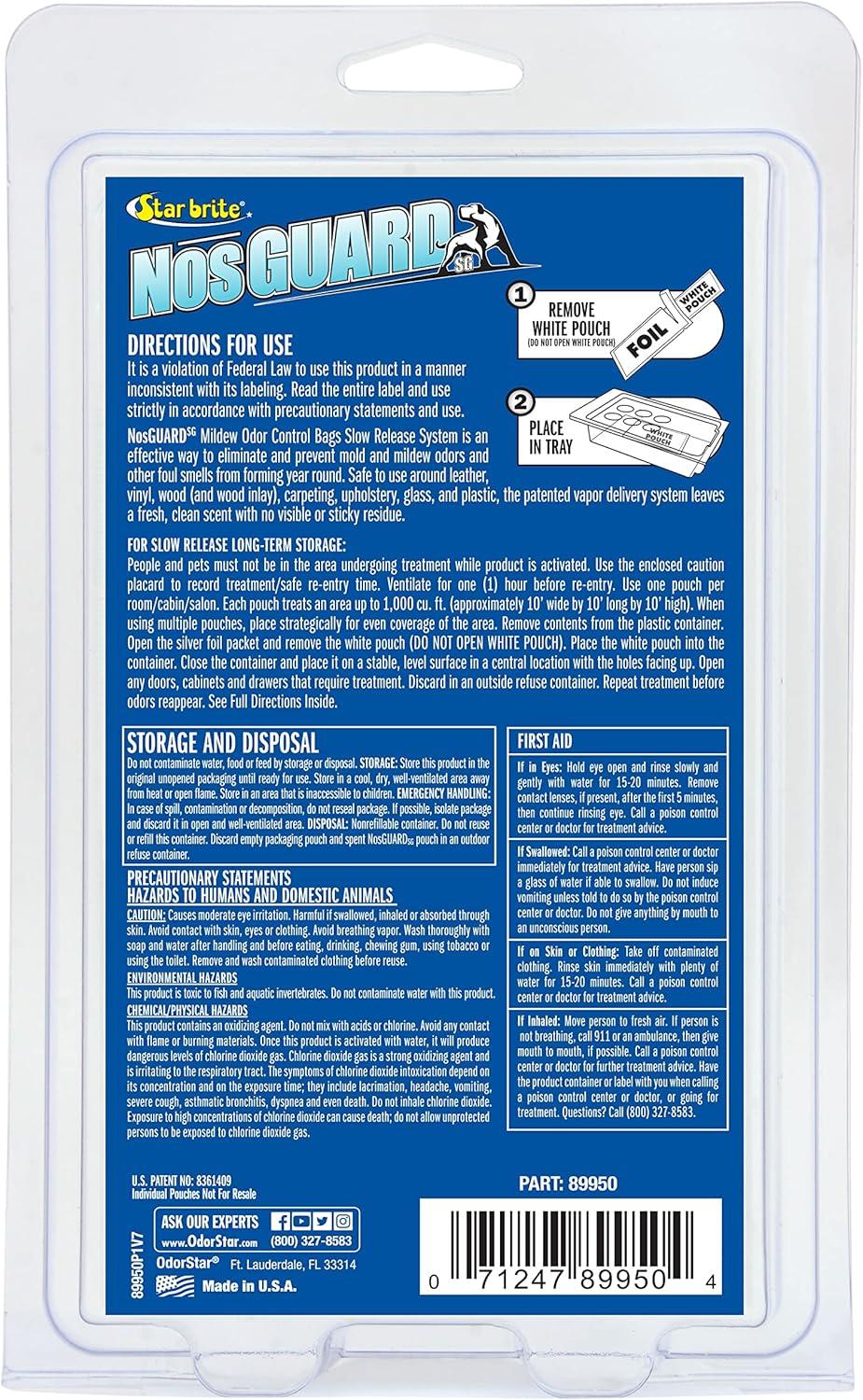 image:imageStar Brite NOSGuard Mildew Odor Control Bags Slow Release System Twin PackSlow Release