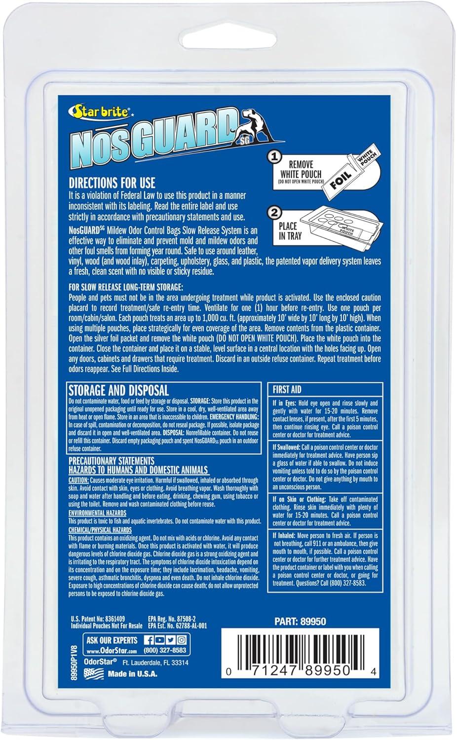 image:imageStar Brite NOSGuard Mildew Odor Control Bags Slow Release System Twin PackSlow Release