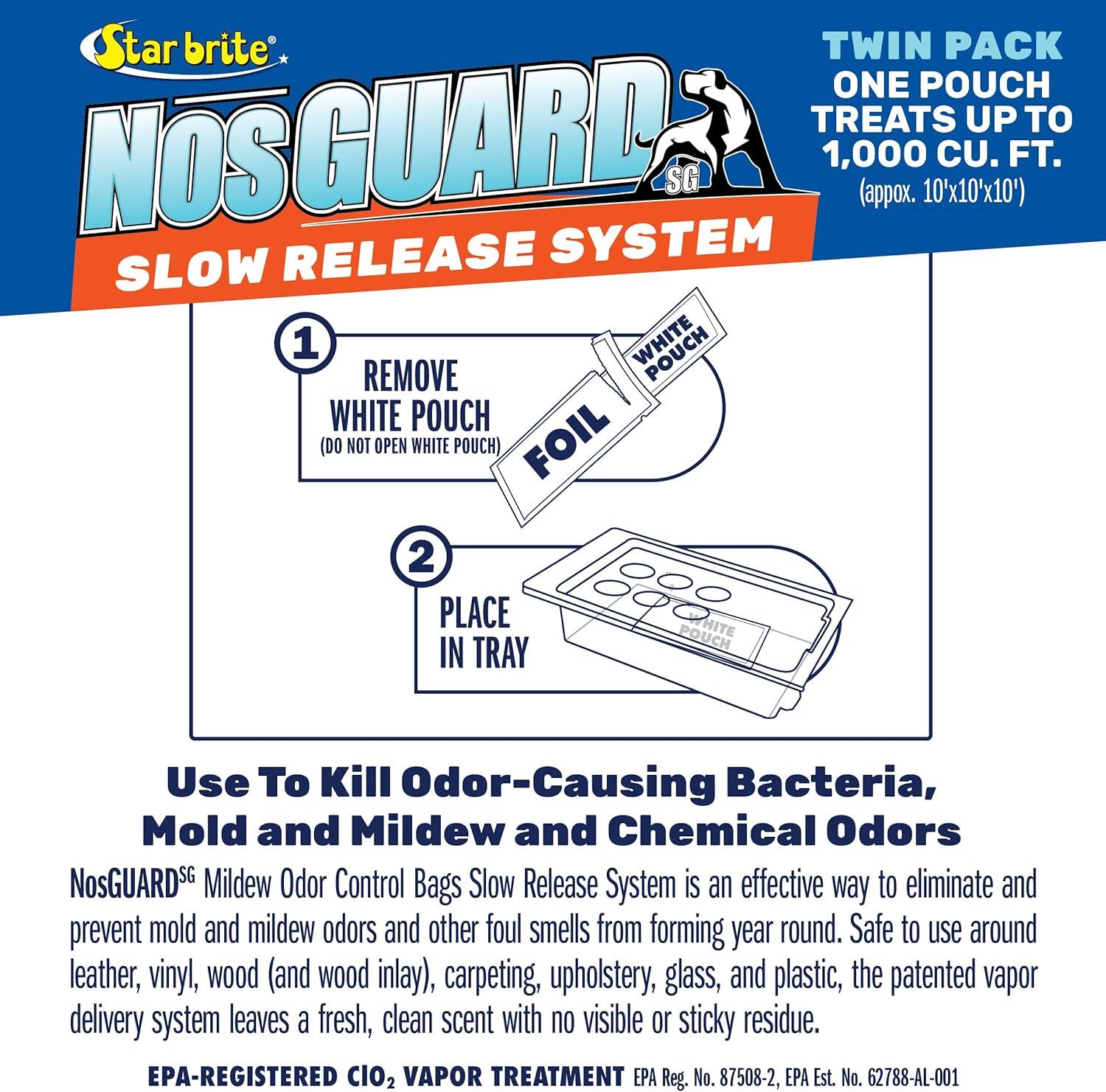 image:imageStar Brite NOSGuard Mildew Odor Control Bags Slow Release System Twin PackSlow Release