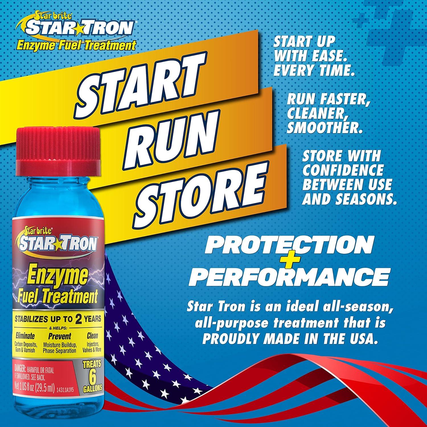 image:imageStar Tron Enzyme Fuel Treatment Small Engine Formula Gas Additive Rejuvenates amp Stabilizes Old Gasoline Cures amp Prevents Ethanol Problems1 ozPack of 12