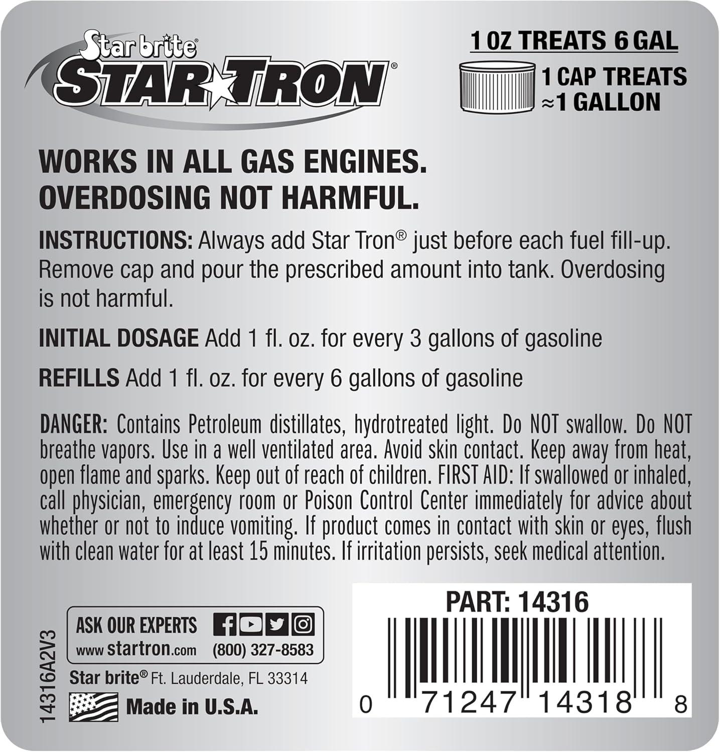 image:imageStar Tron Enzyme Fuel Treatment Small Engine Formula Gas Additive Rejuvenates amp Stabilizes Old Gasoline Cures amp Prevents Ethanol Problems16 fl oz