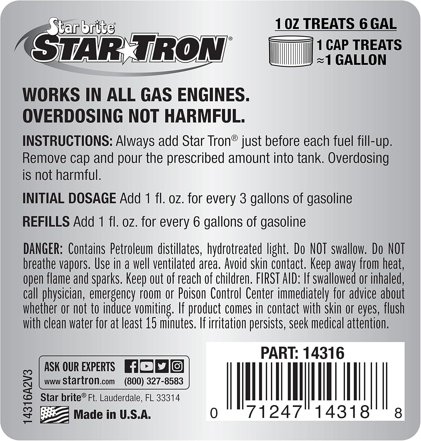 image:imageStar Tron Enzyme Fuel Treatment Small Engine Formula Gas Additive Rejuvenates amp Stabilizes Old Gasoline Cures amp Prevents Ethanol Problems16 fl oz
